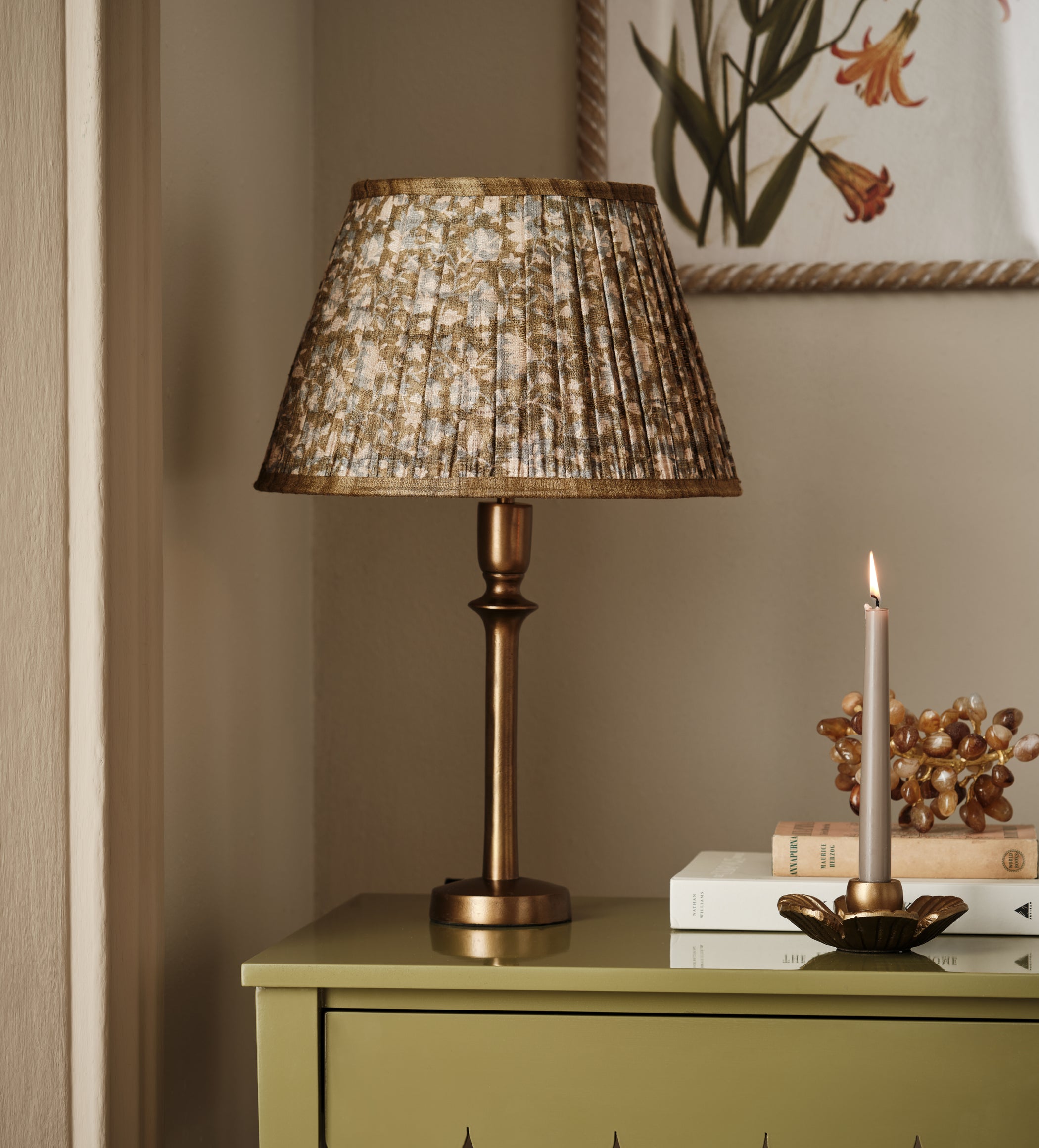 Eirys Lampshade 45cm - Dark Seafoam/Hemp