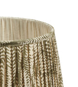 Elemeri Pleated Silk Lampshade 35cm - Grey Green