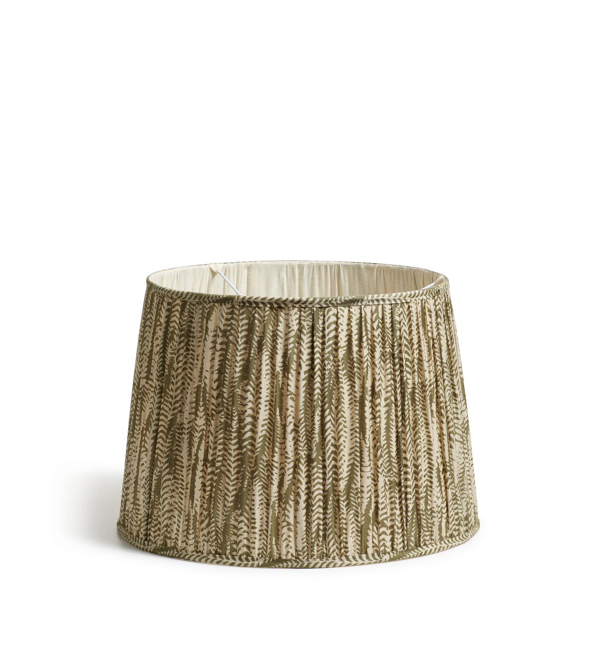 Elemeri Pleated Silk Lampshade 50cm - Grey Green
