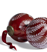 Elemeri/Ocellus Glass Baubles Pair - Rioja