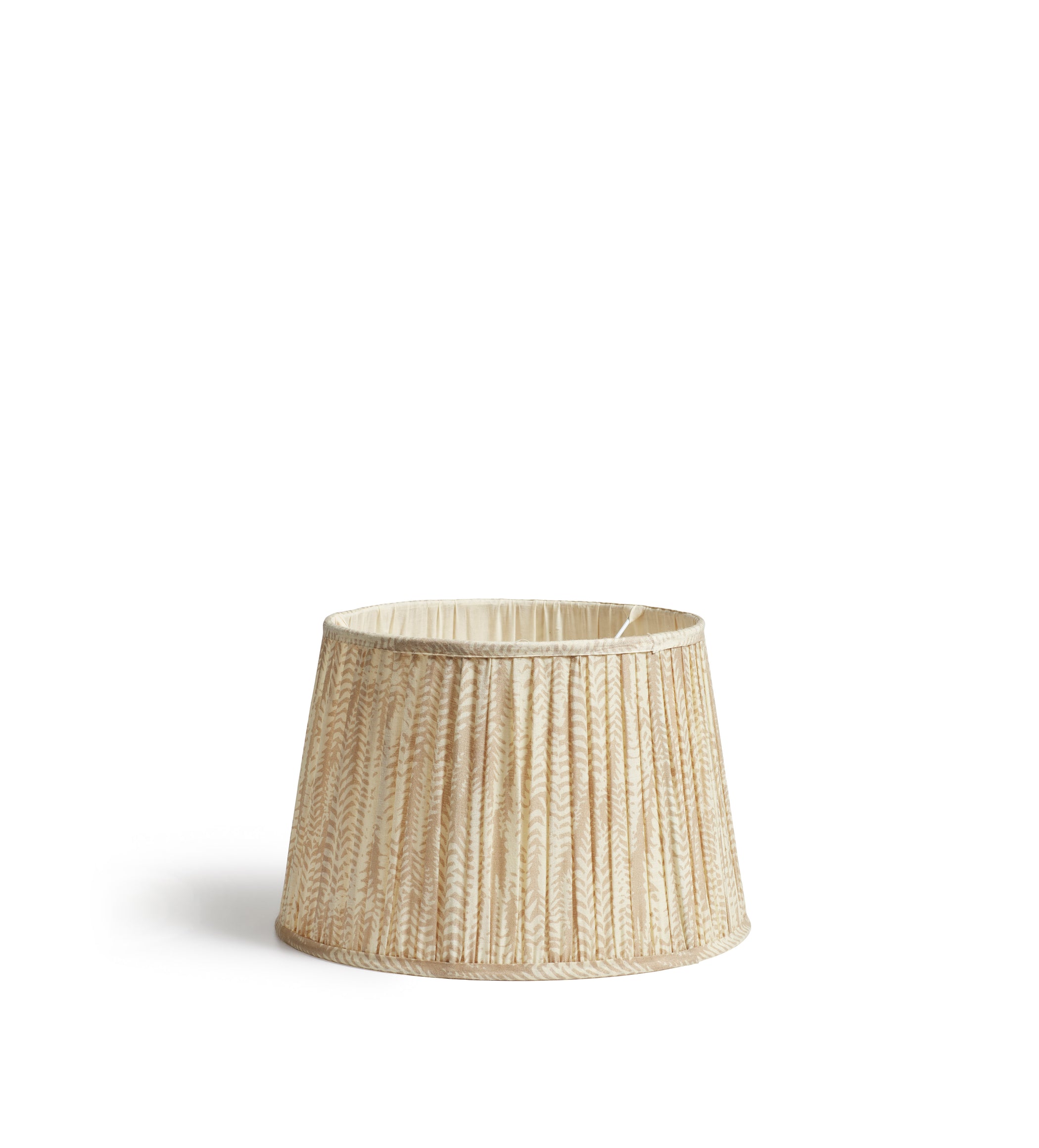 Elemeri Pleated Silk Lampshade 35cm - Natural