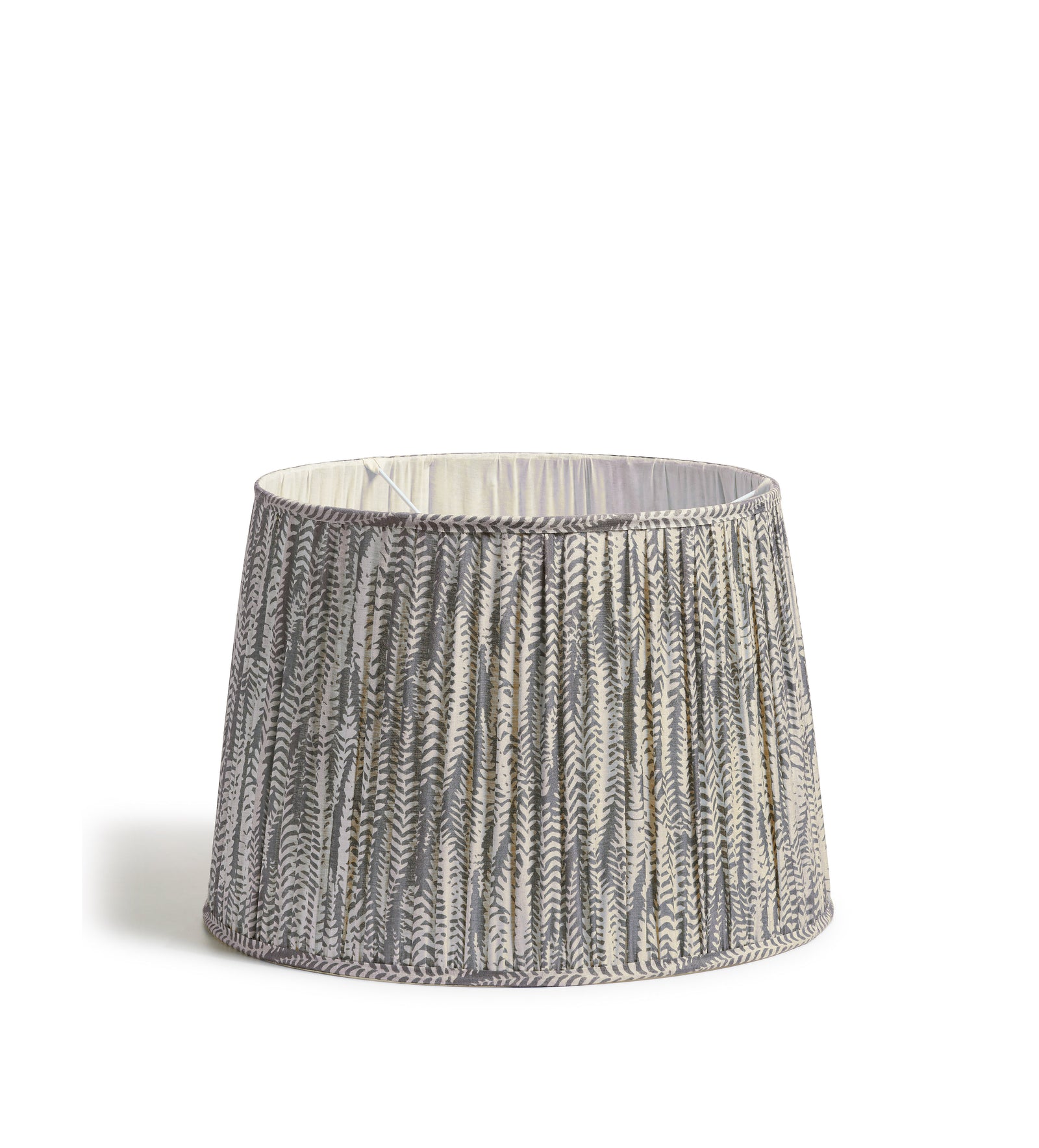 Elemeri Pleated Silk Lampshade 50cm - Heron Blue