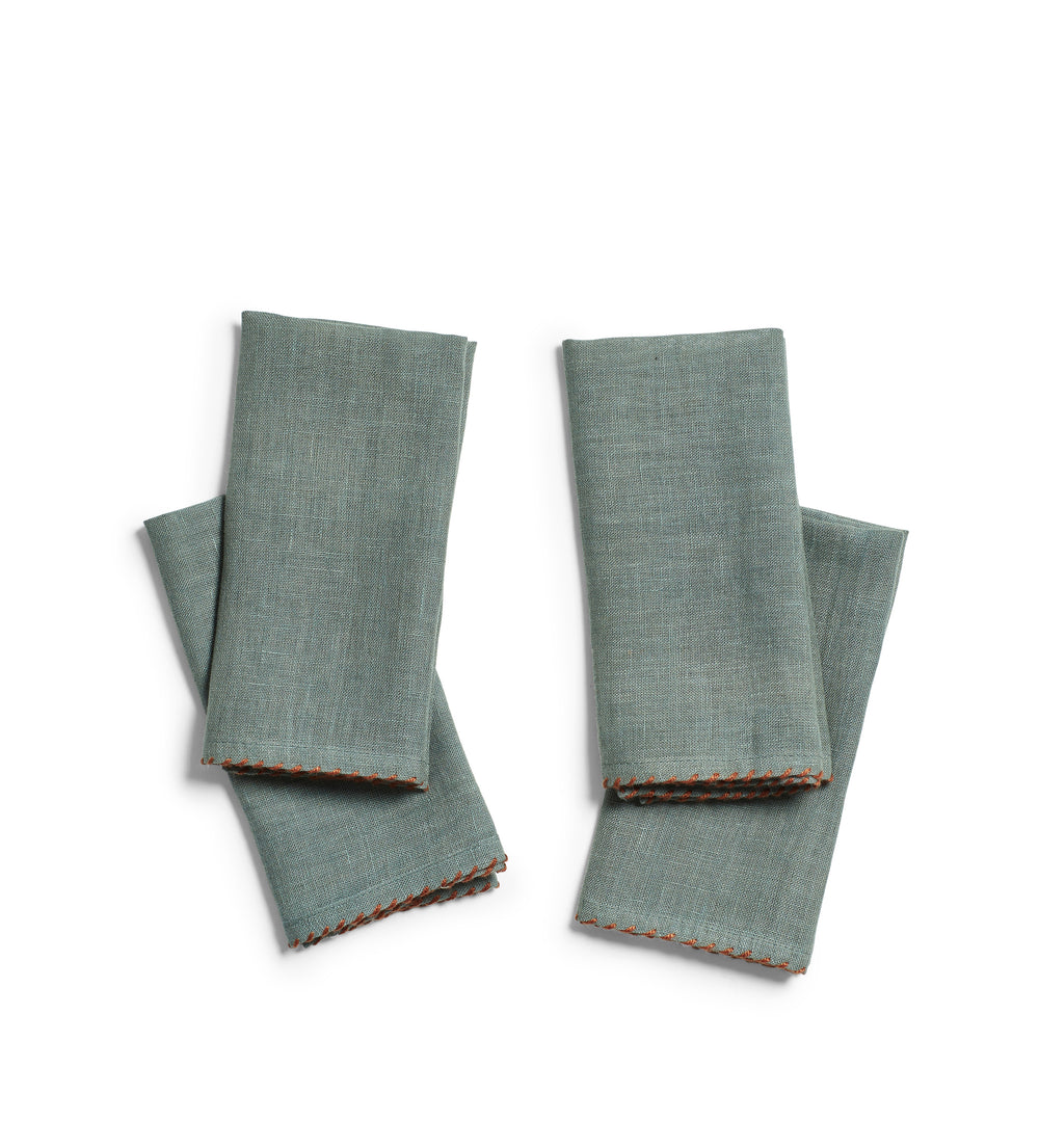 Elias Napkins - Set of Four - Dark Seafoam