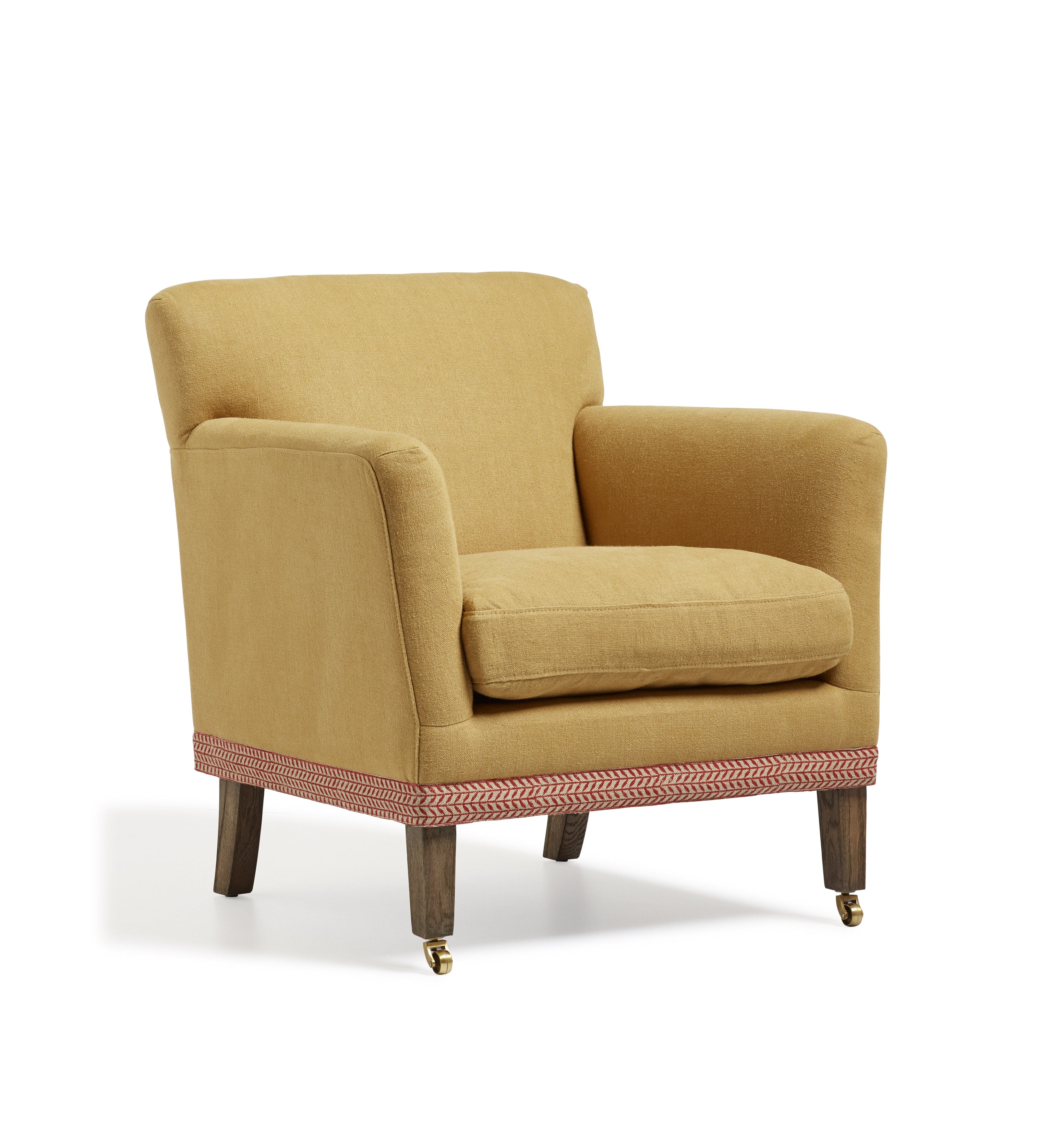 Ellary Linen Armchair - Dijon