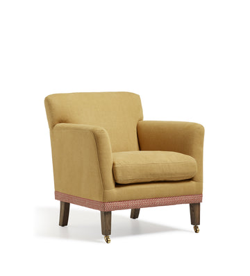 Ellary Linen Armchair - Dijon