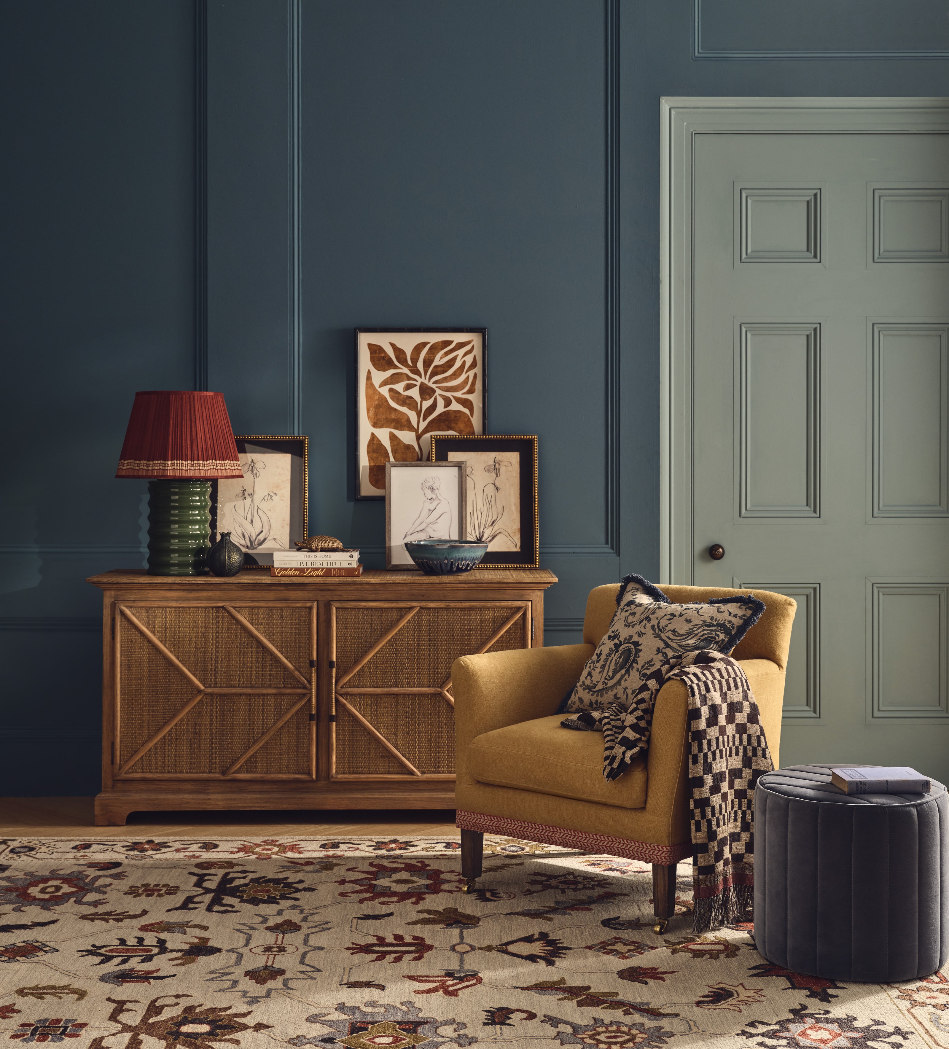 Ellary Linen Armchair - Dijon