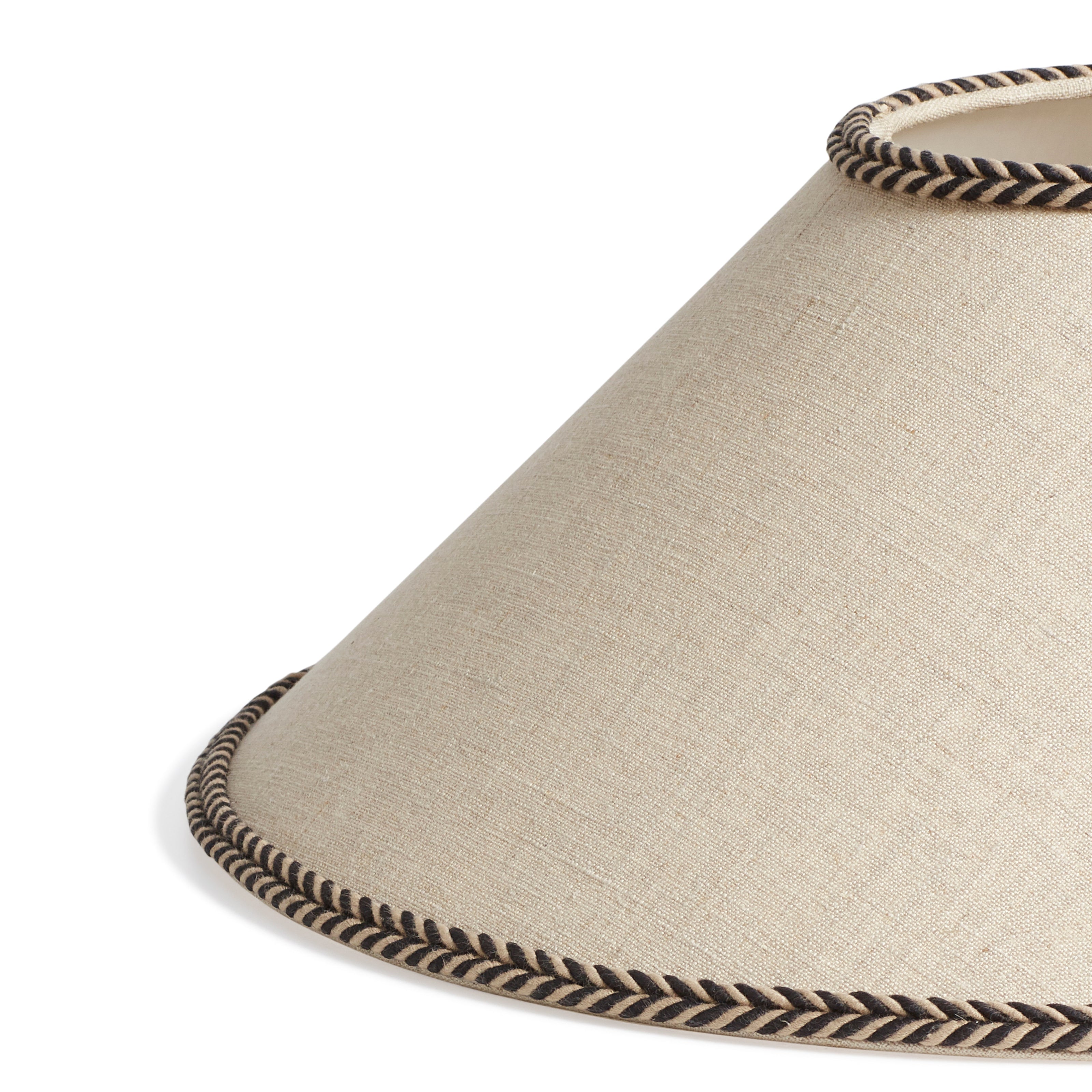 Elowen Coolie Lampshade 40cm - Natural/Black