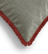 Elveden Velvet Cushion - Celadon