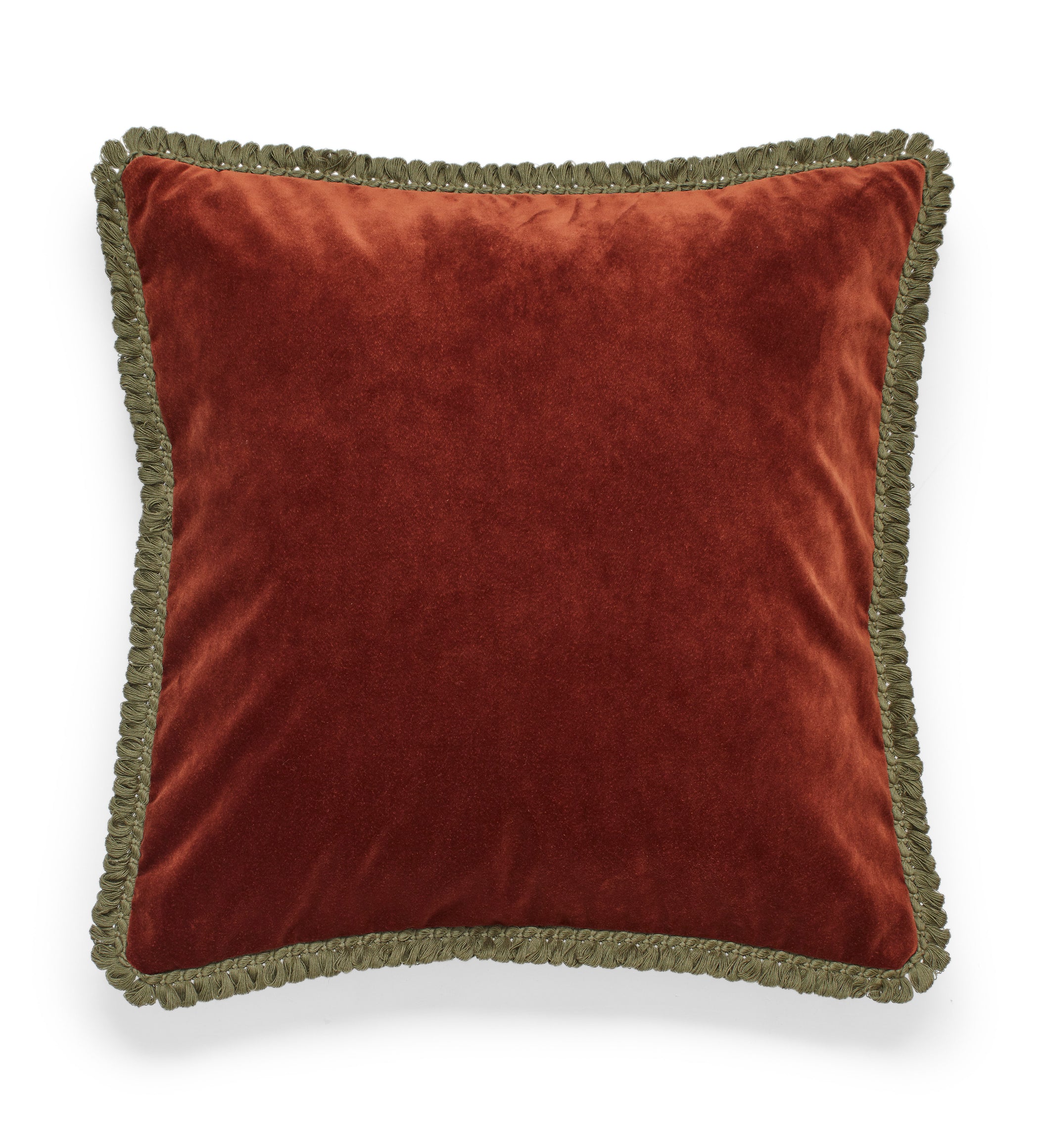 Elveden Velvet Cushion - Russet
