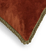 Elveden Velvet Cushion - Russet