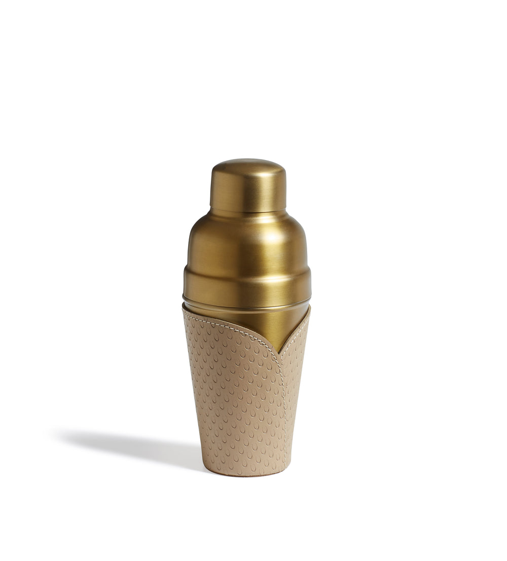 Emsworth Leather Cocktail Shaker - Taupe