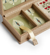 Emsworth Playing Card Holder with Ocellus Printed Stationary - Taupe