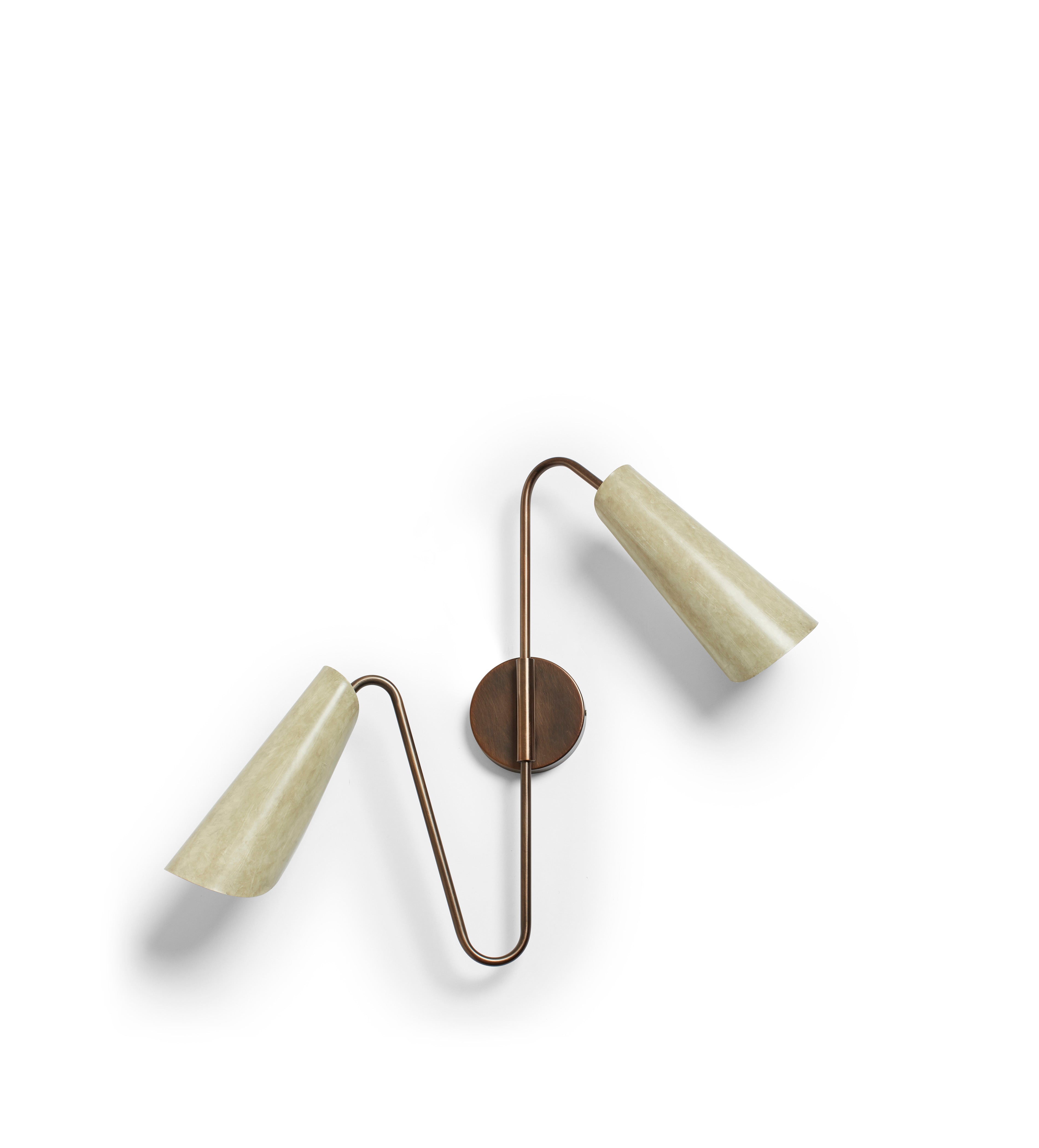 Etherea Twin Wall Light - Vellum | OKA