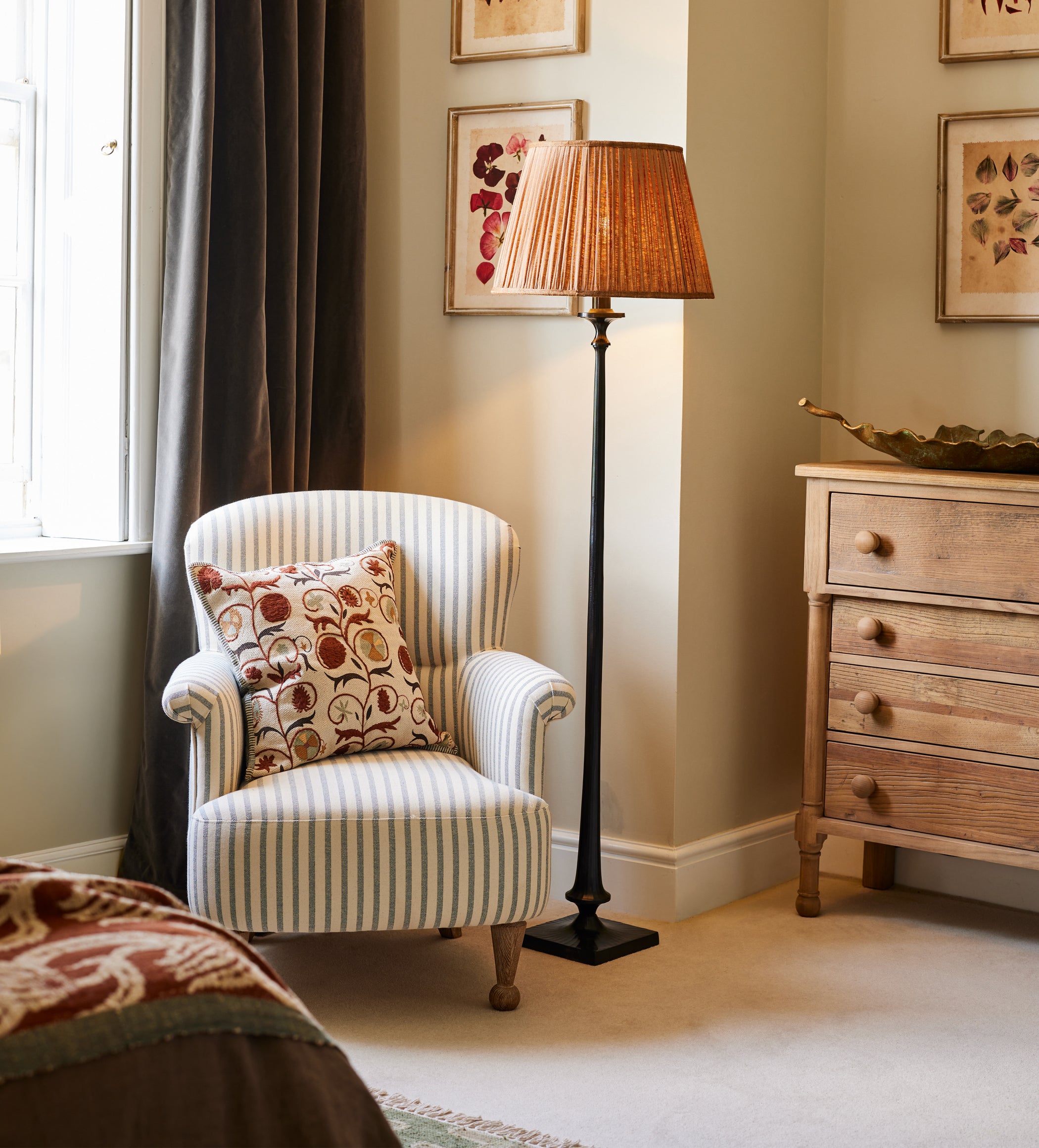 Evangeline Armchair - Sapphire