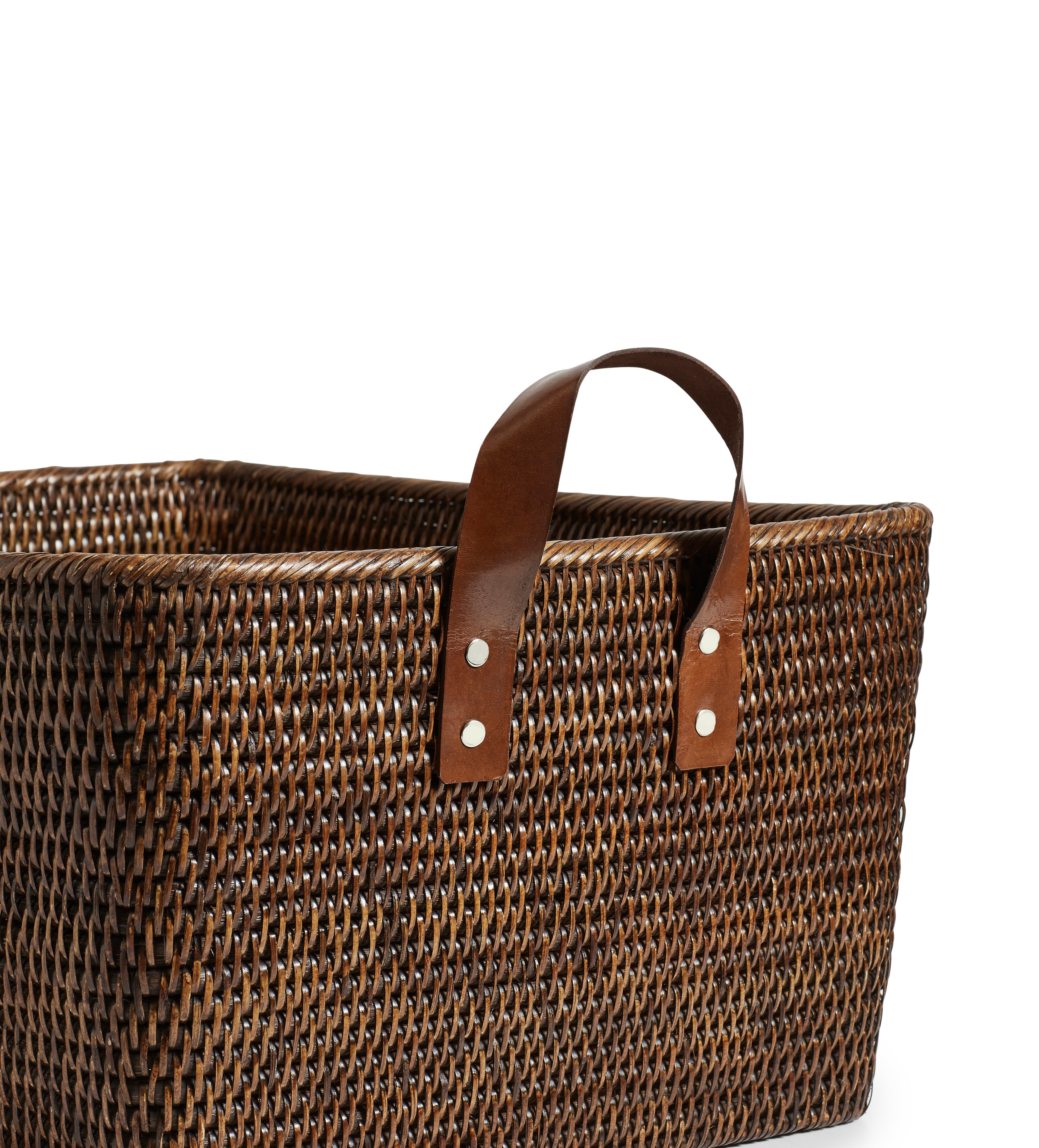 Fairfax Basket - Large - Brown | OKA