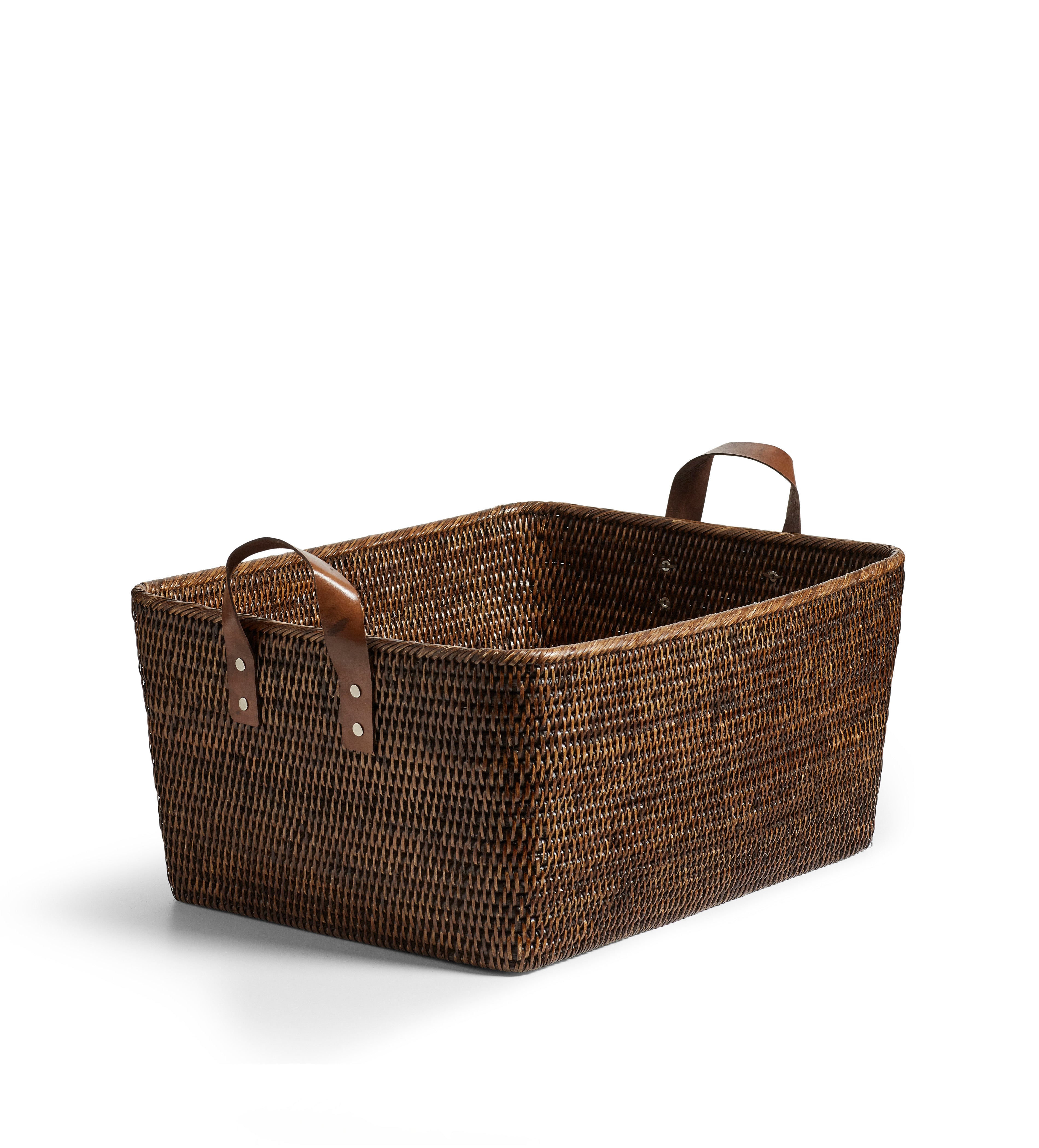 Fairfax Basket - Large - Brown | OKA