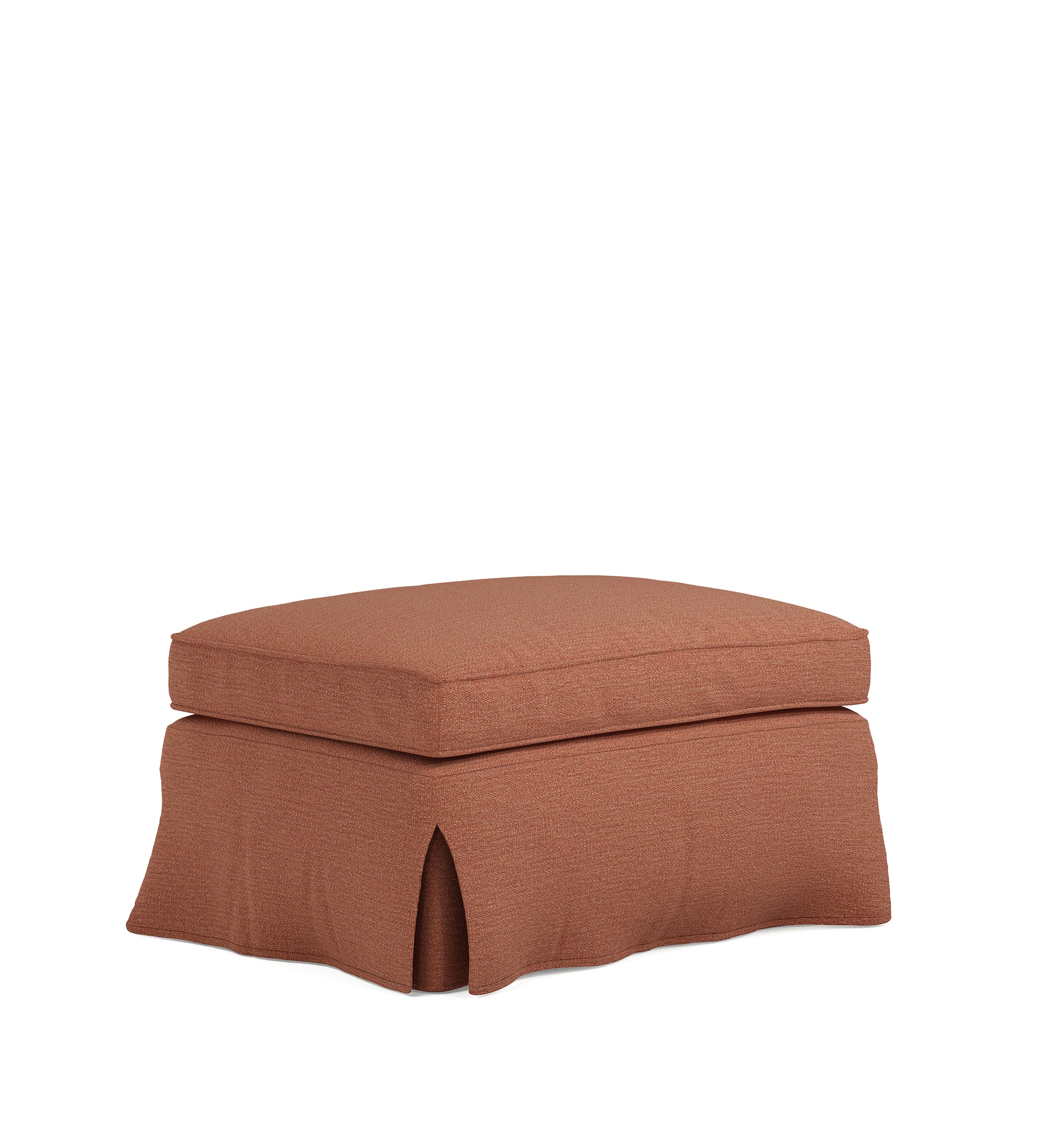 COVER ONLY - Fanshawe Clever Linen Loose Cover for Rectangular Footstool - Sugar Almond