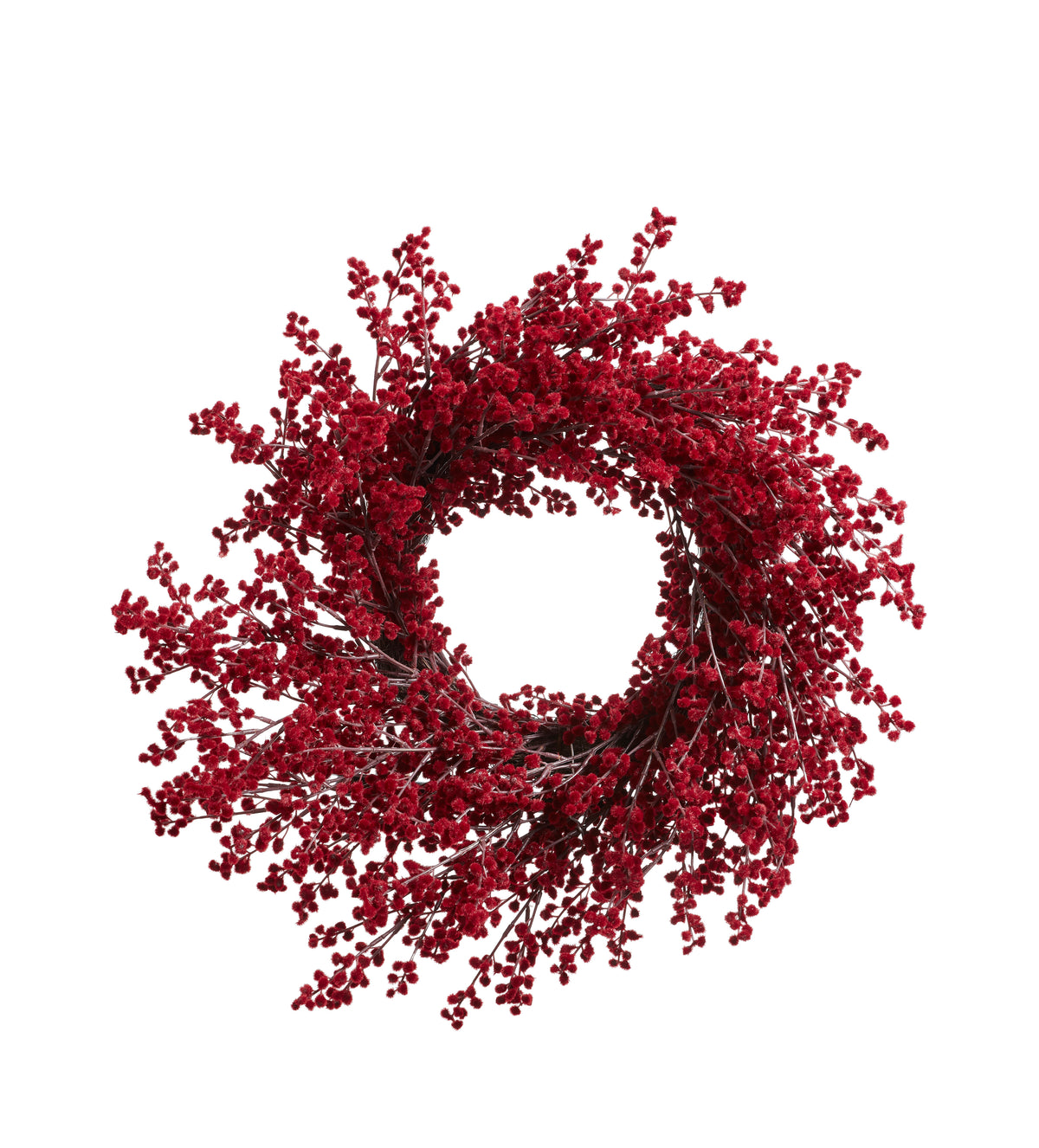 Faux Berry Wreath - Red Garnet