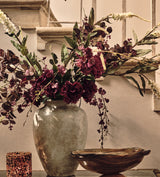 Faux Dancing Lady Orchid Stem - Deep Purple