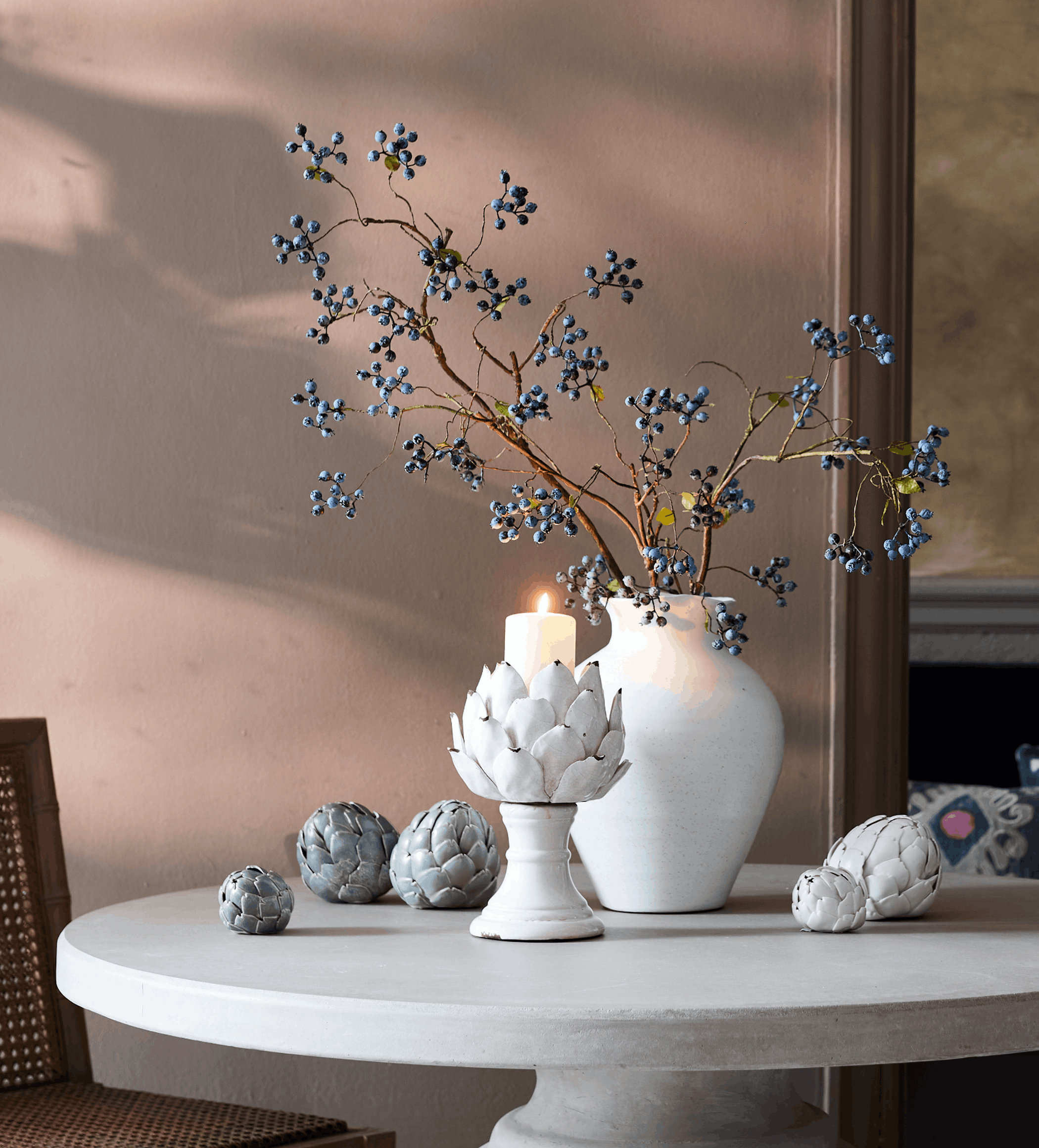 Faux Dogwood Berries - Purple