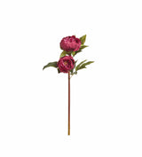 Faux Double Peony Stem - Crimson