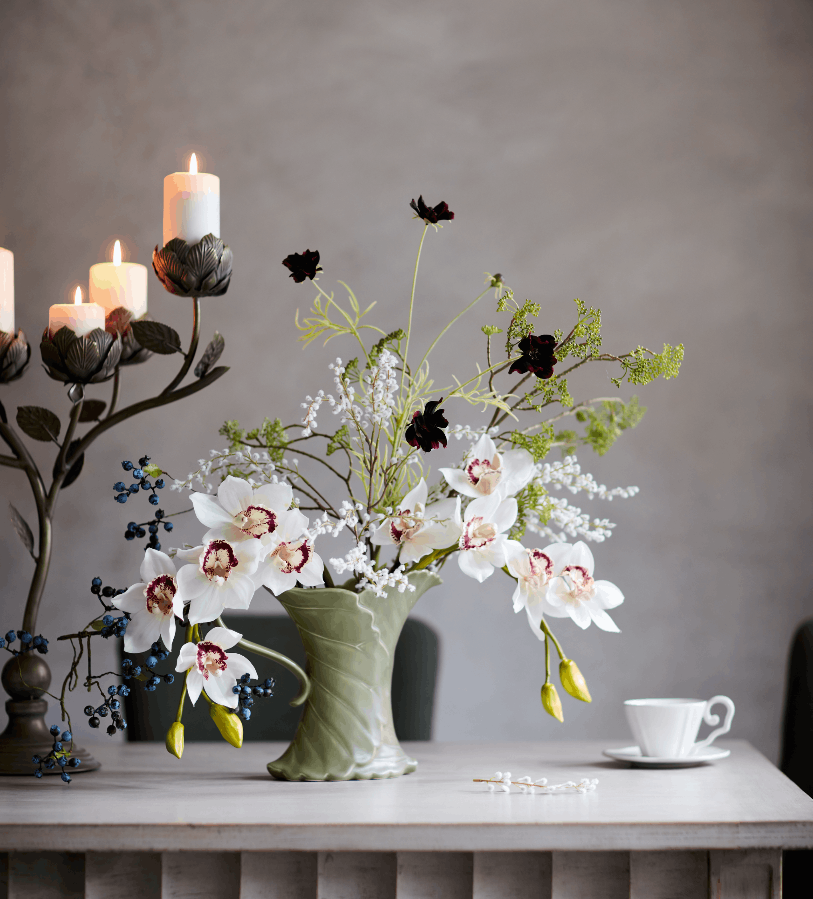 Faux Eucalyptus Branch - Green