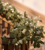 Faux Eucalyptus Garland - Pale Green