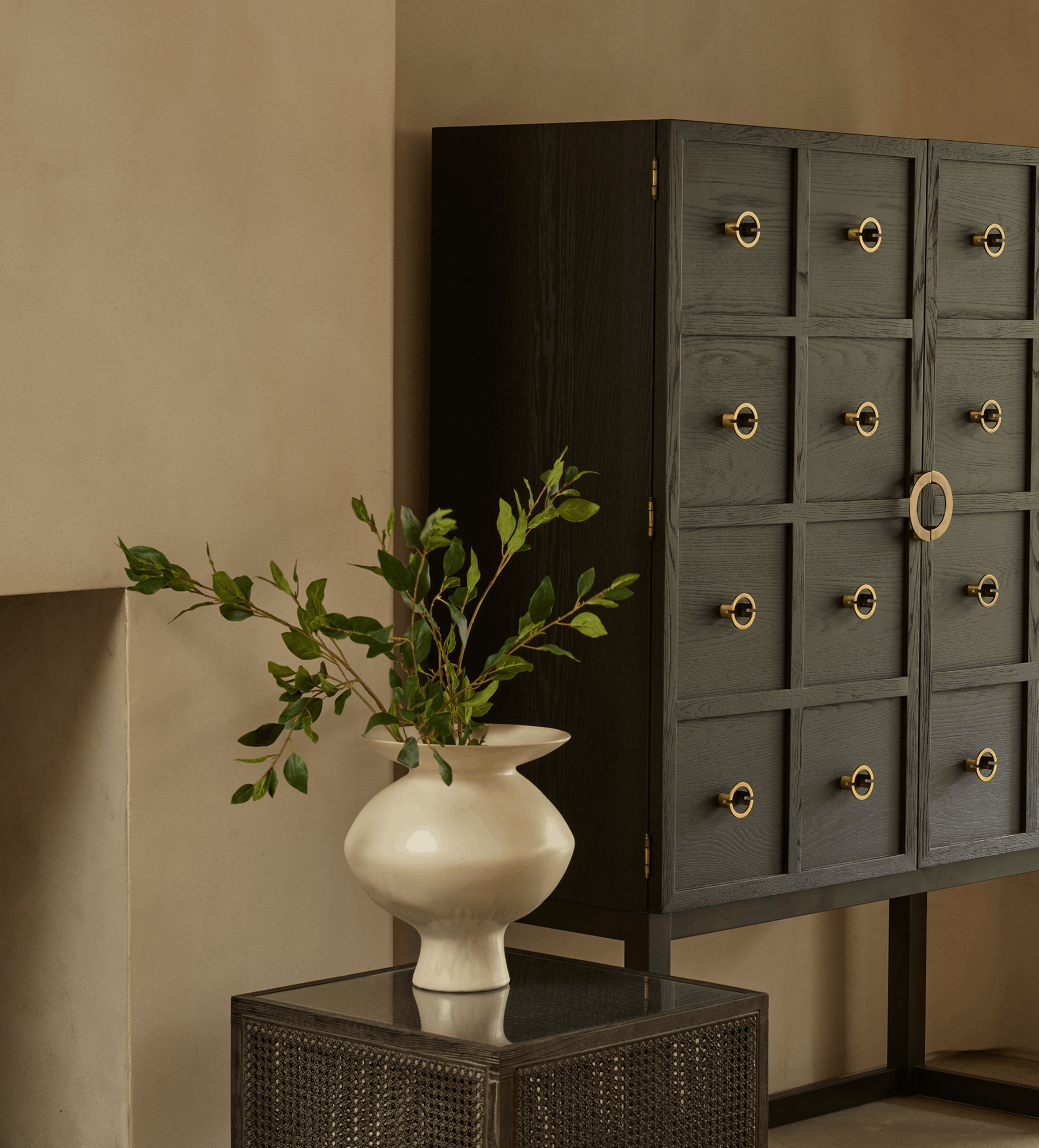 Faux Eucalyptus Stem - Green