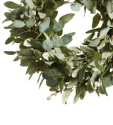 Faux Eucalyptus Wreath - Pale Green