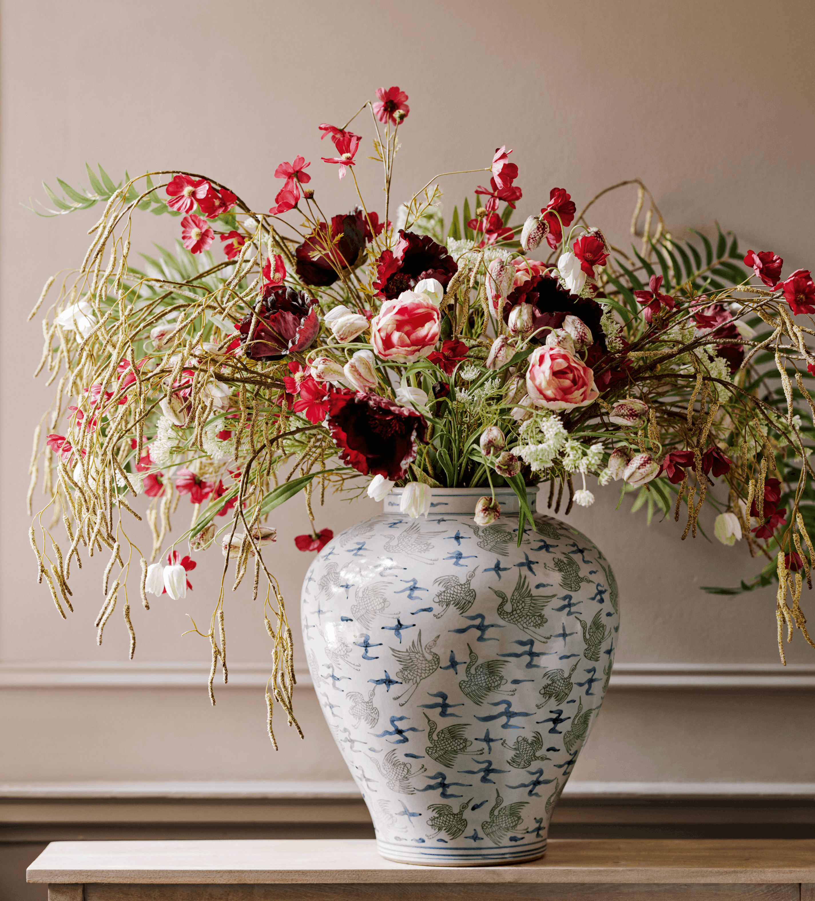 Faux Fritillaria Stem - White