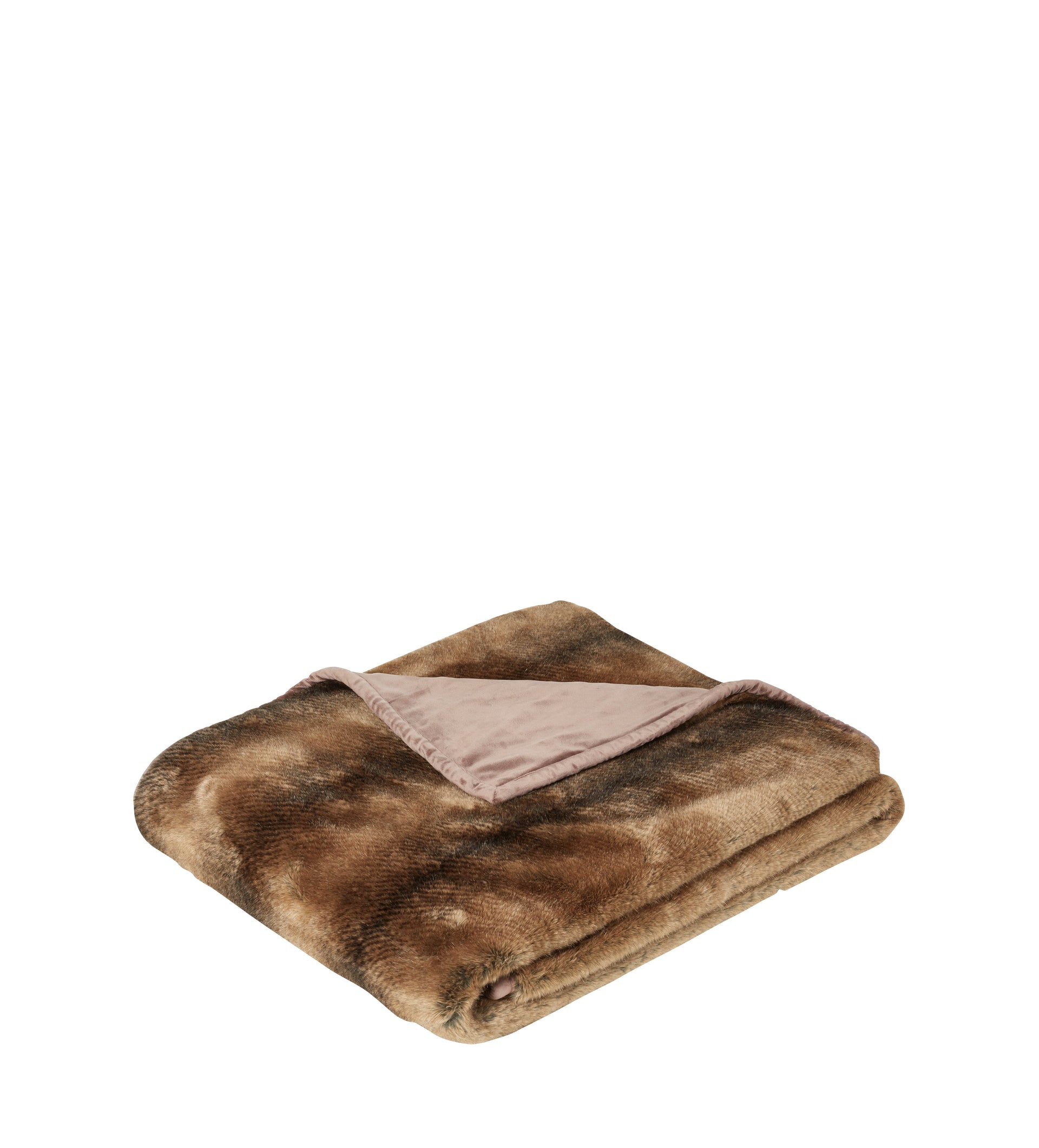 Faux Fur Throw Grizzly Bear