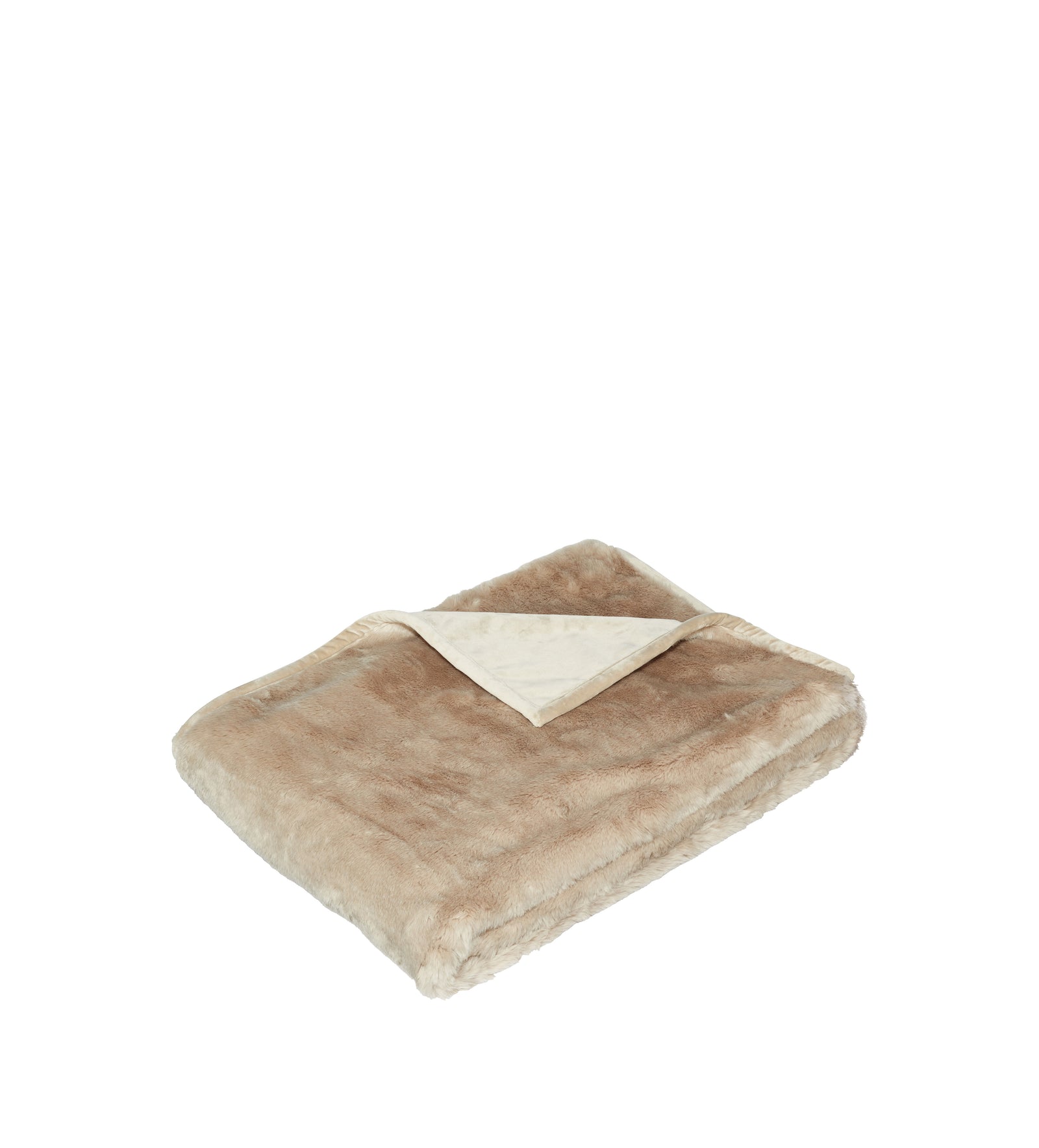 Faux Fur Throw - Seal Grey