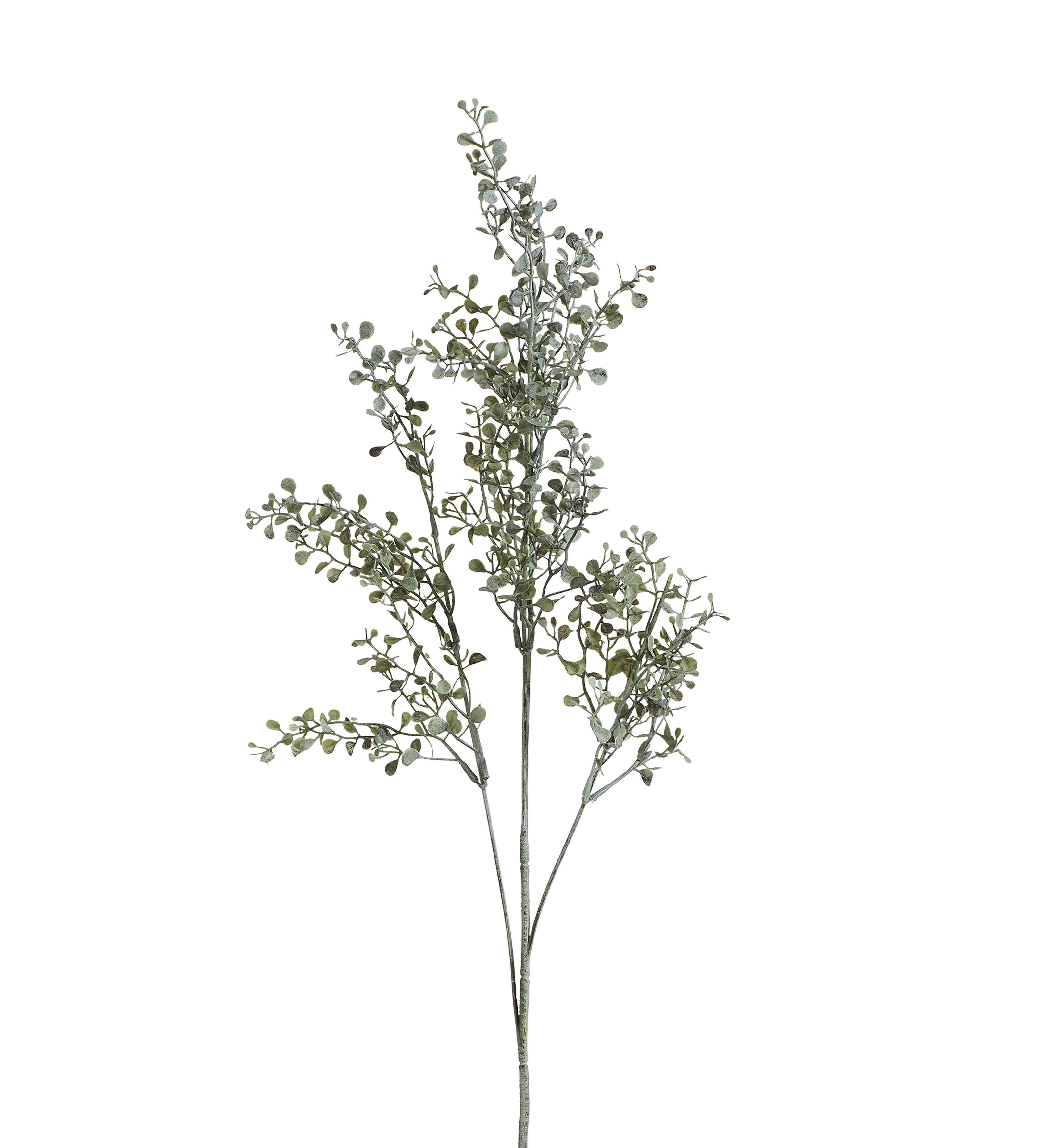 Faux Maidenhair Fern Stem - Green/White