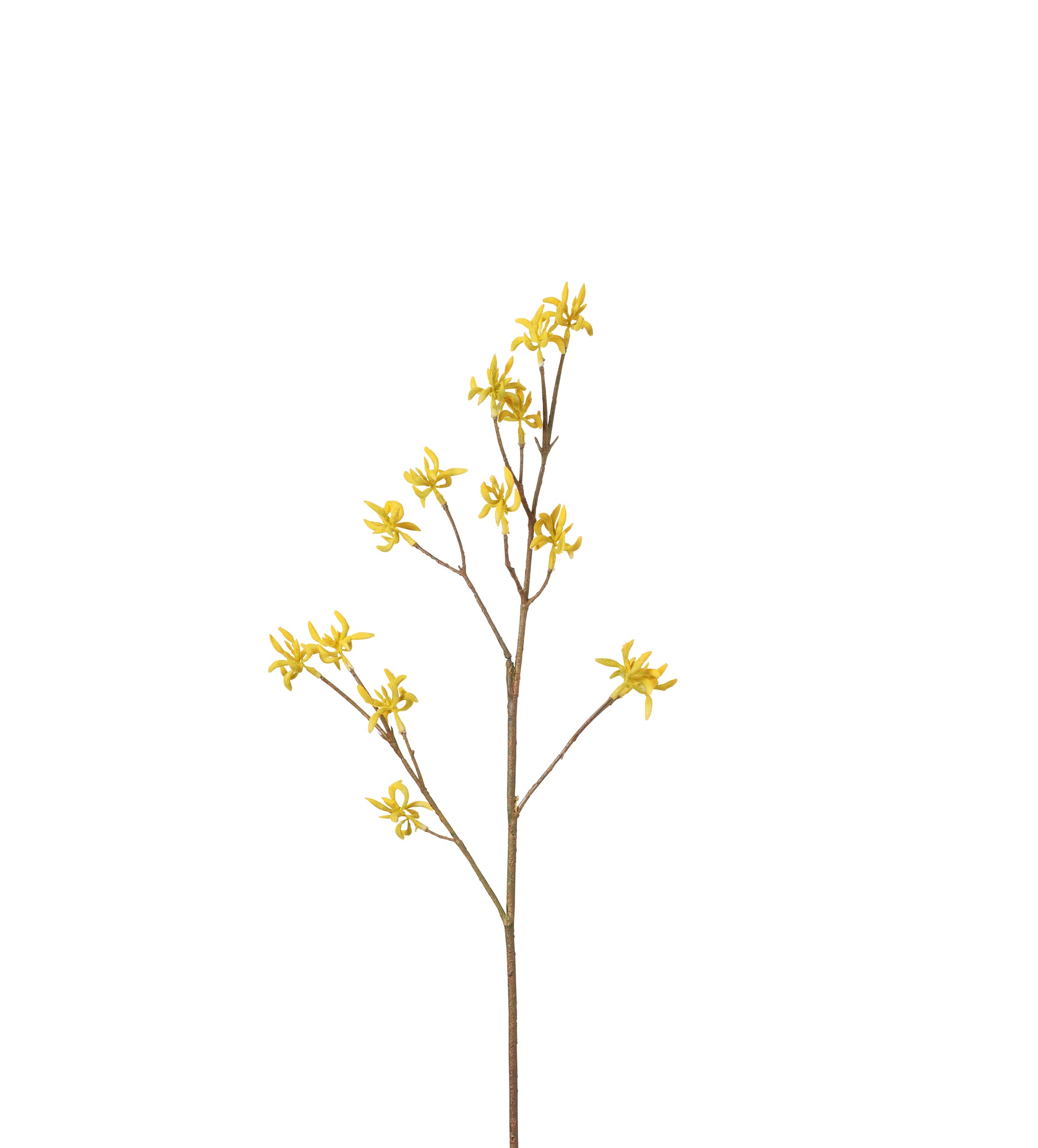 Faux Maple Bud Branch - Yellow