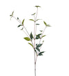 Faux Peony Leaves Stem - Green