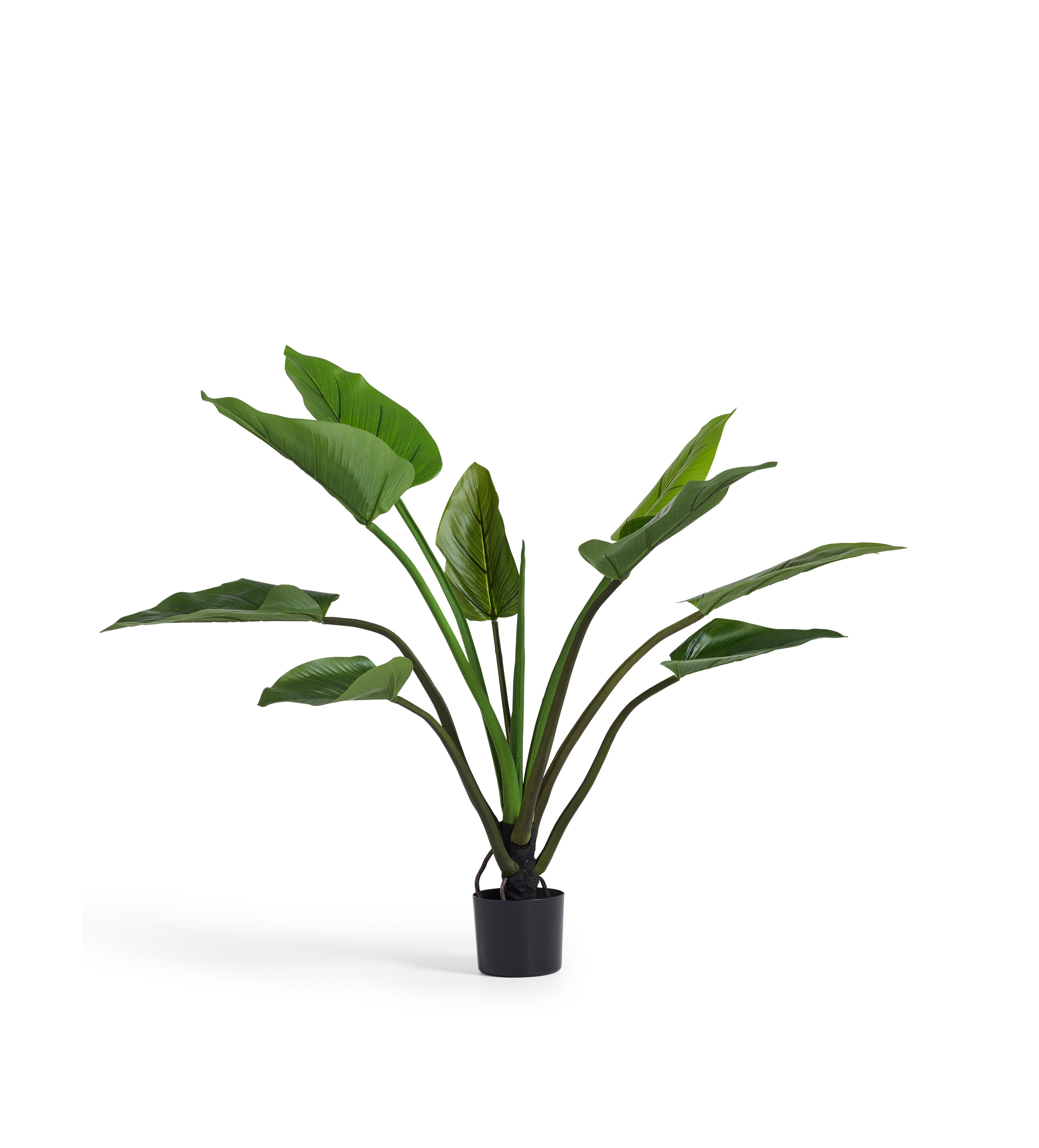 artificial two toned philodendron Faux Potted Philodendron - Green