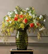 Faux Queen Anne's Lace Stem - Yellow