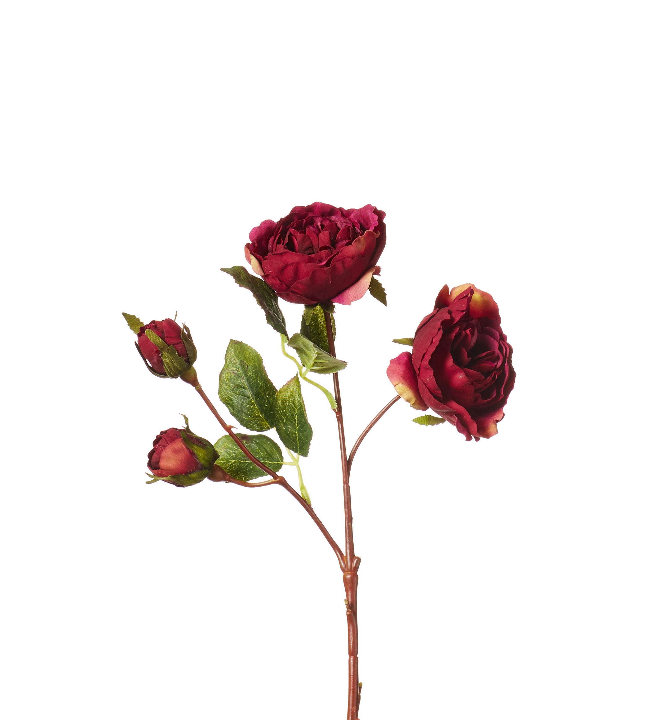 Faux Rose Stem - Deep Purple