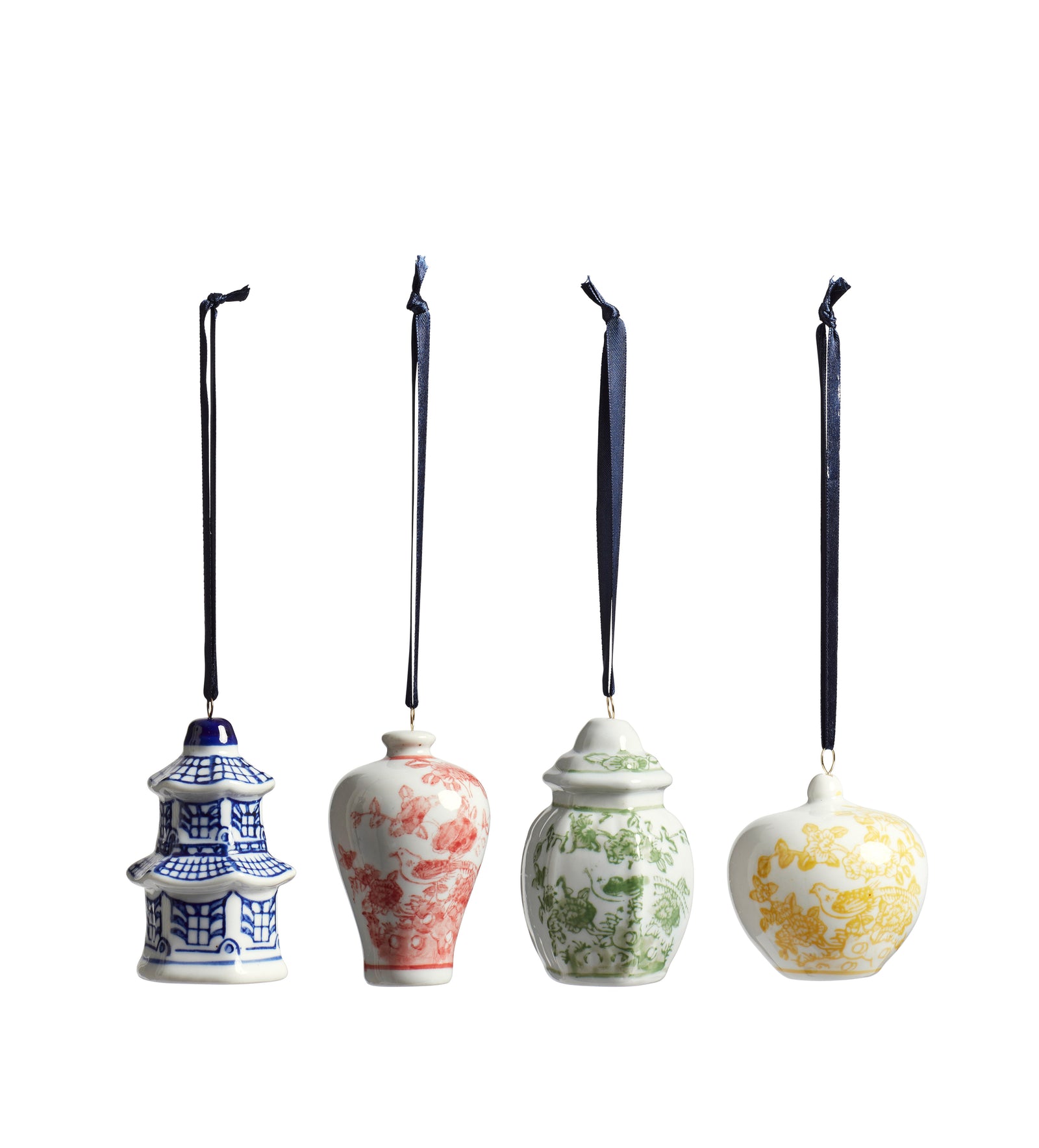 Fenghuang Decorative Hanging Ornaments - Set of Four - Multi