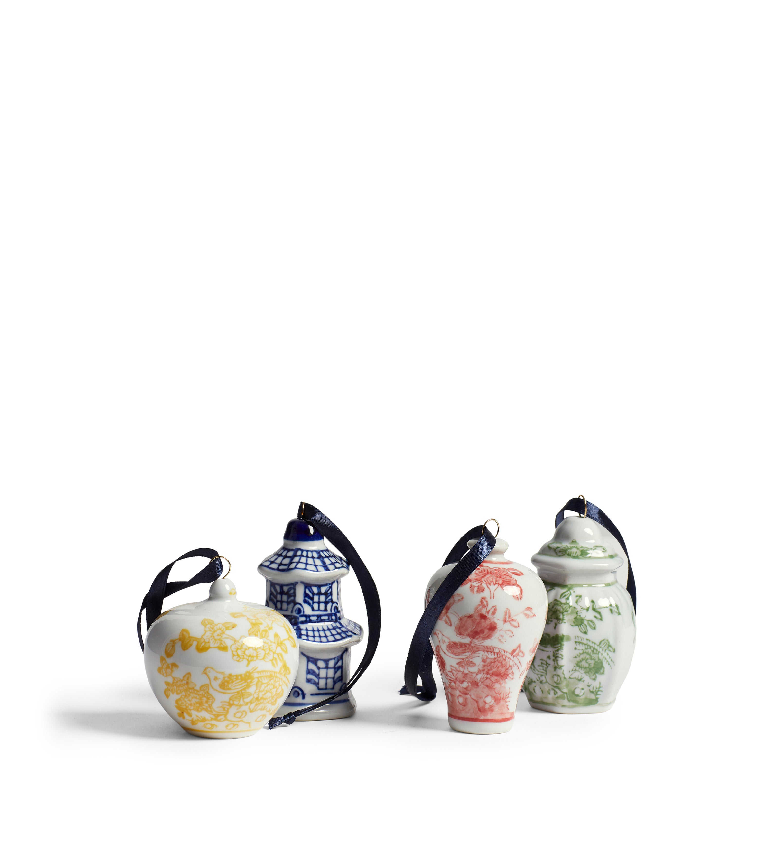 Fenghuang Decorative Hanging Ornaments - Set of Four - Multi