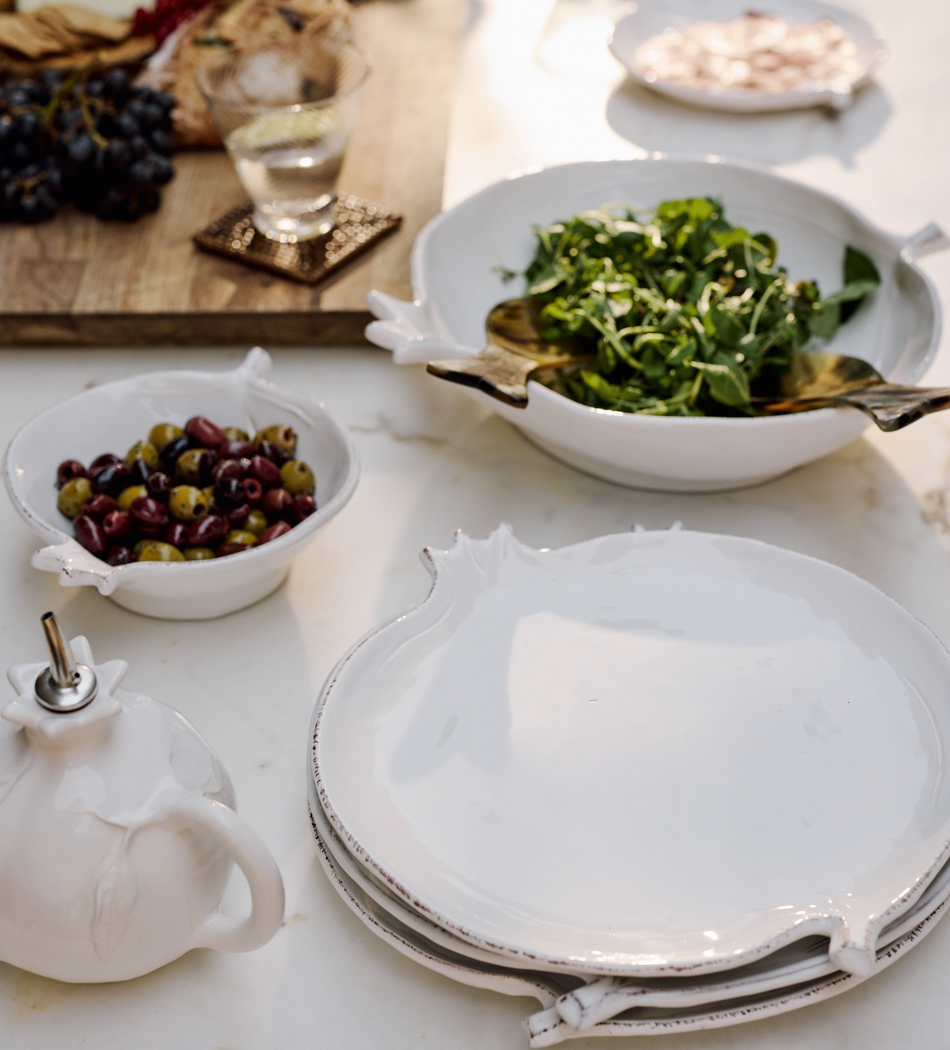 Fenoglio Dinner Plates - Set of Four - White