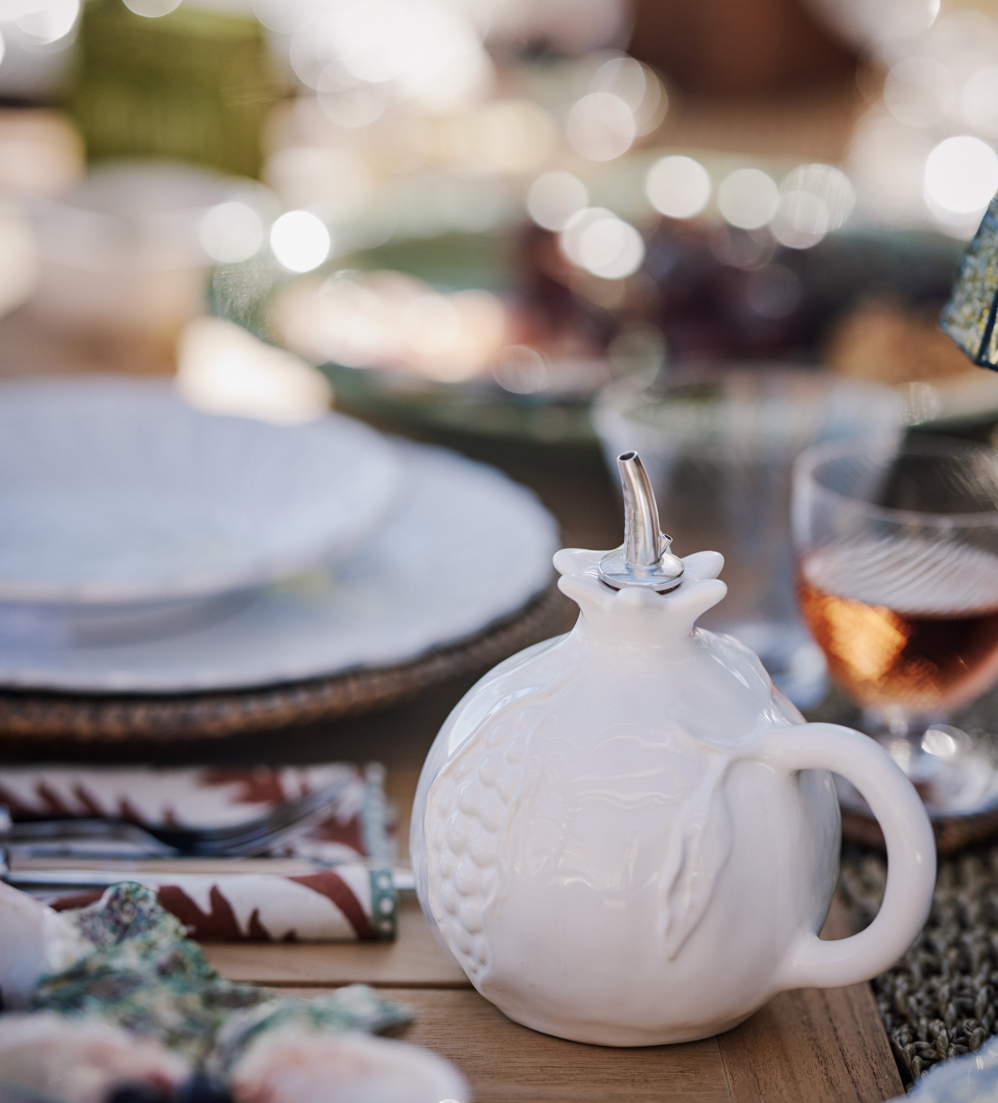 Fenoglio Olive Oil Cruet - White