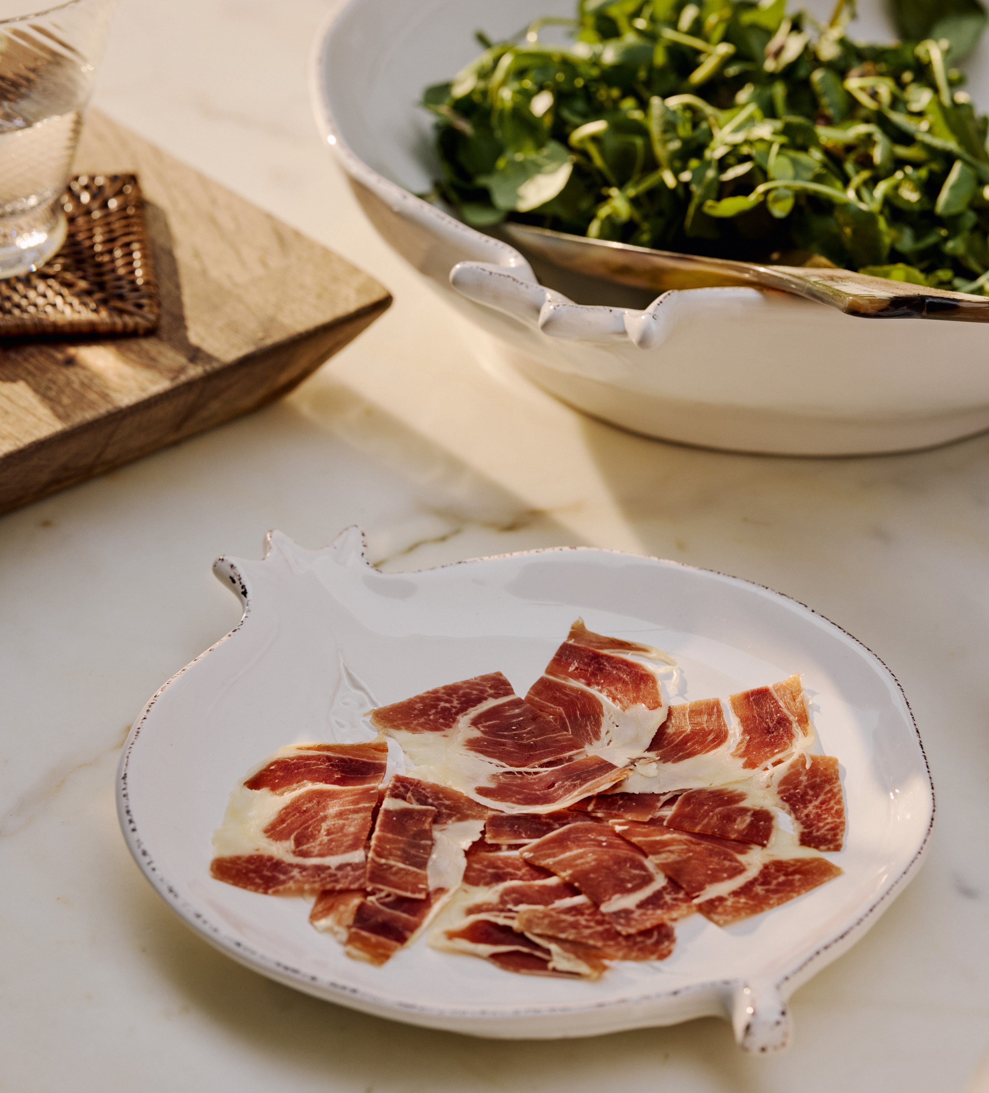 Fenoglio Side Plates - Set of Four - White