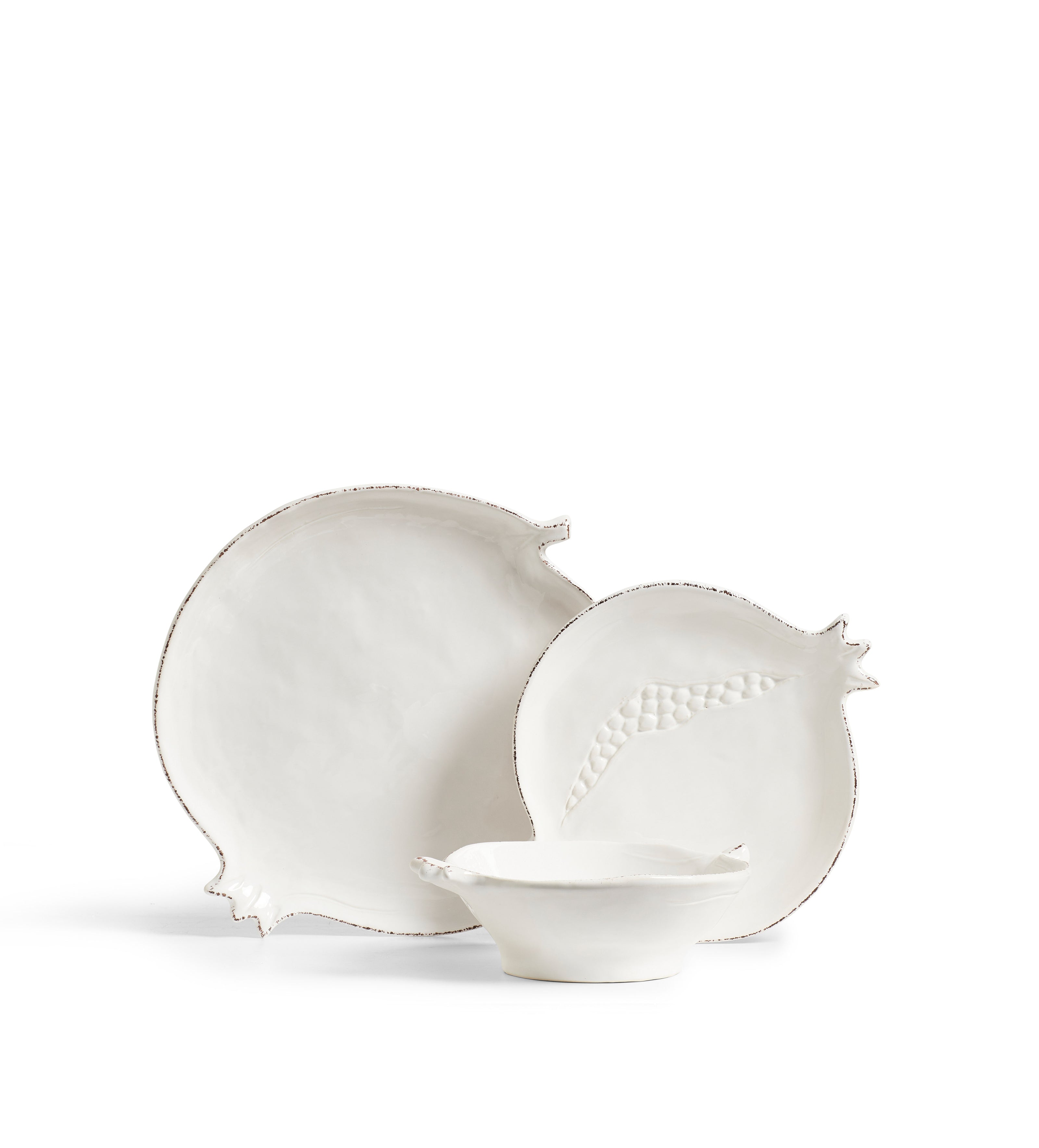 Fenoglio Side Plates - Set of Four - White