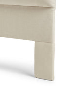 Upholstered and Padded Headboard - King Size - Natural