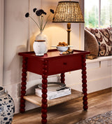 Flectus Side Table - Brushed Red