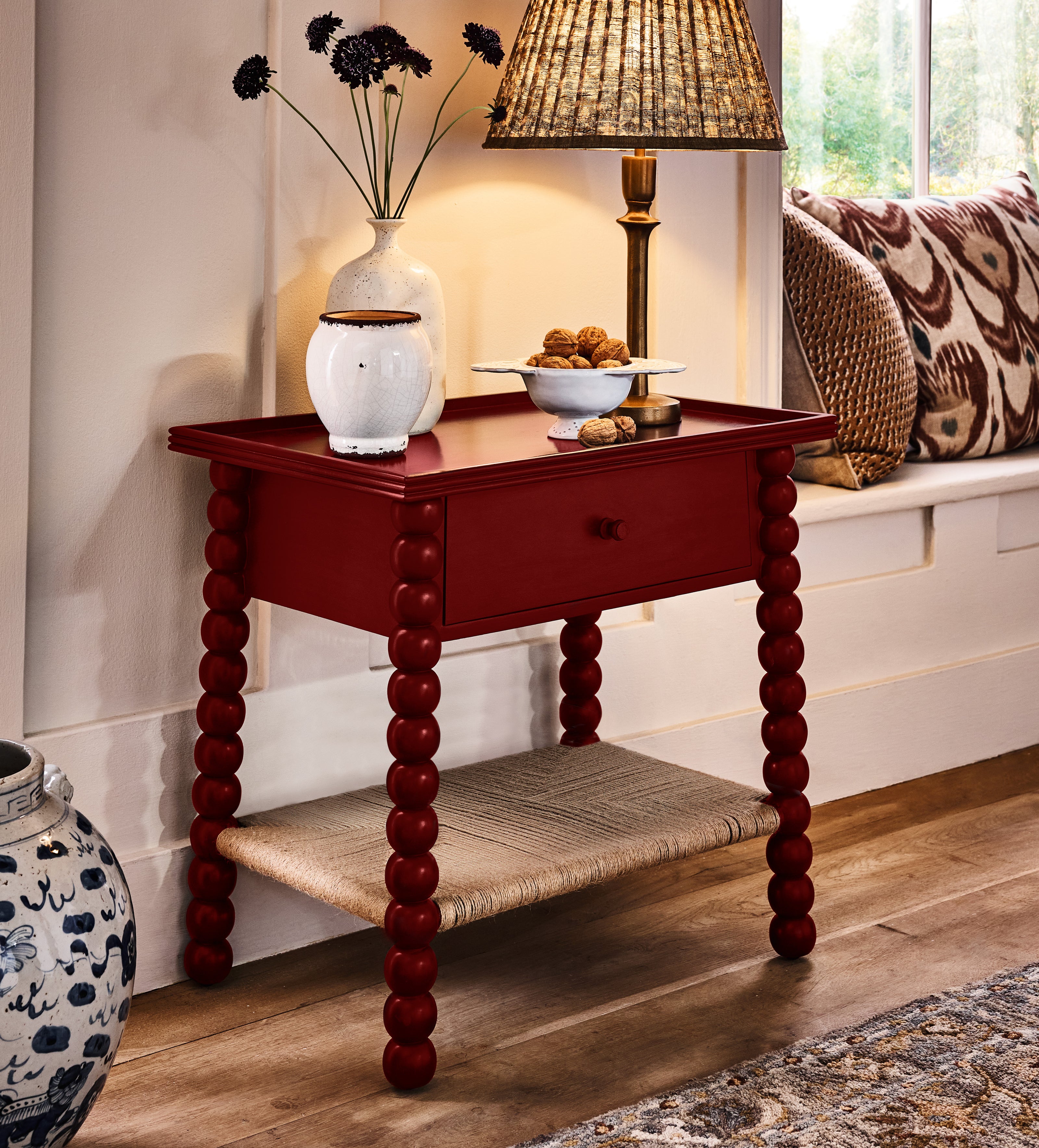 Flectus Side Table - Brushed Red