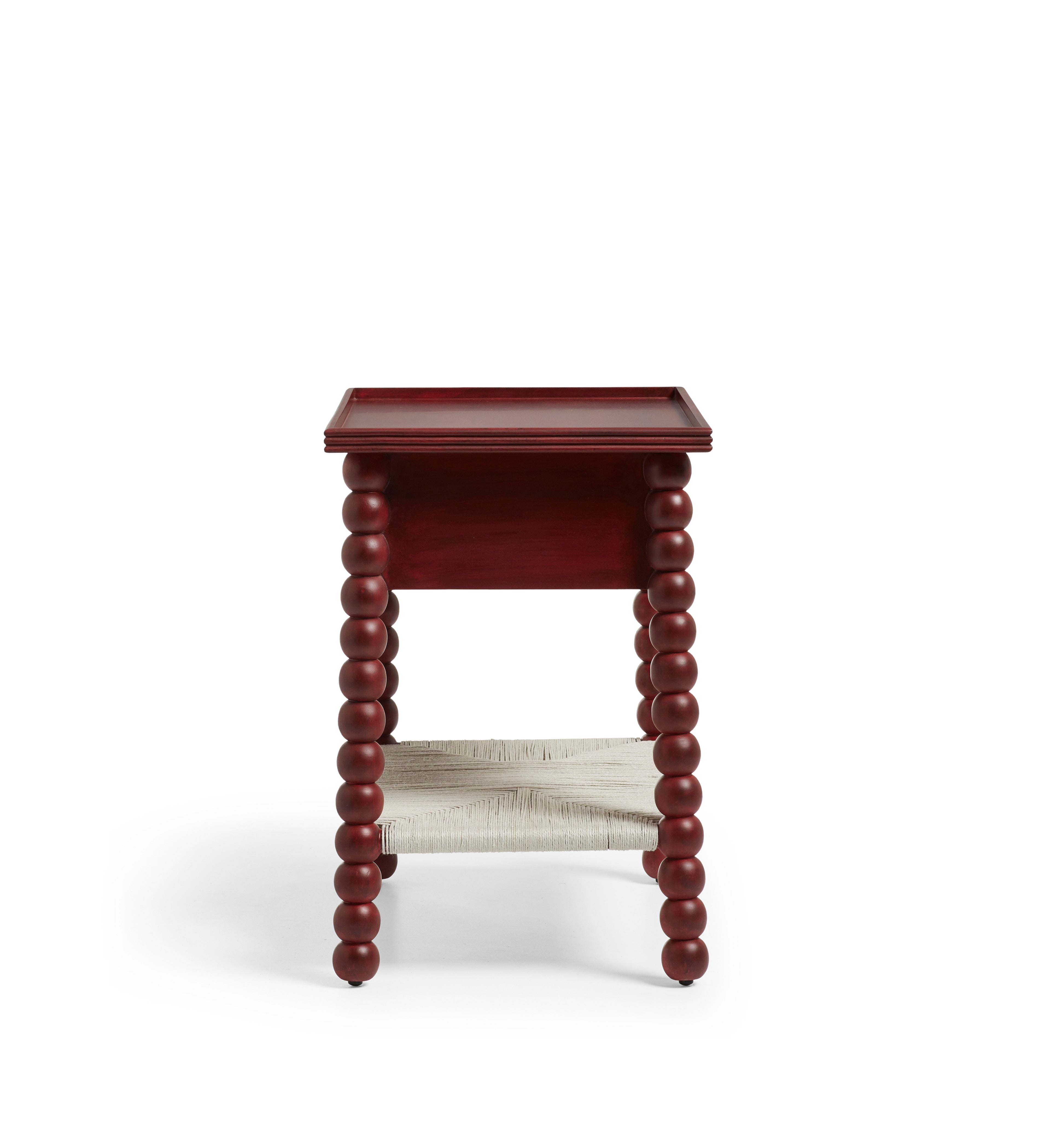Flectus Side Table - Brushed Red | OKA