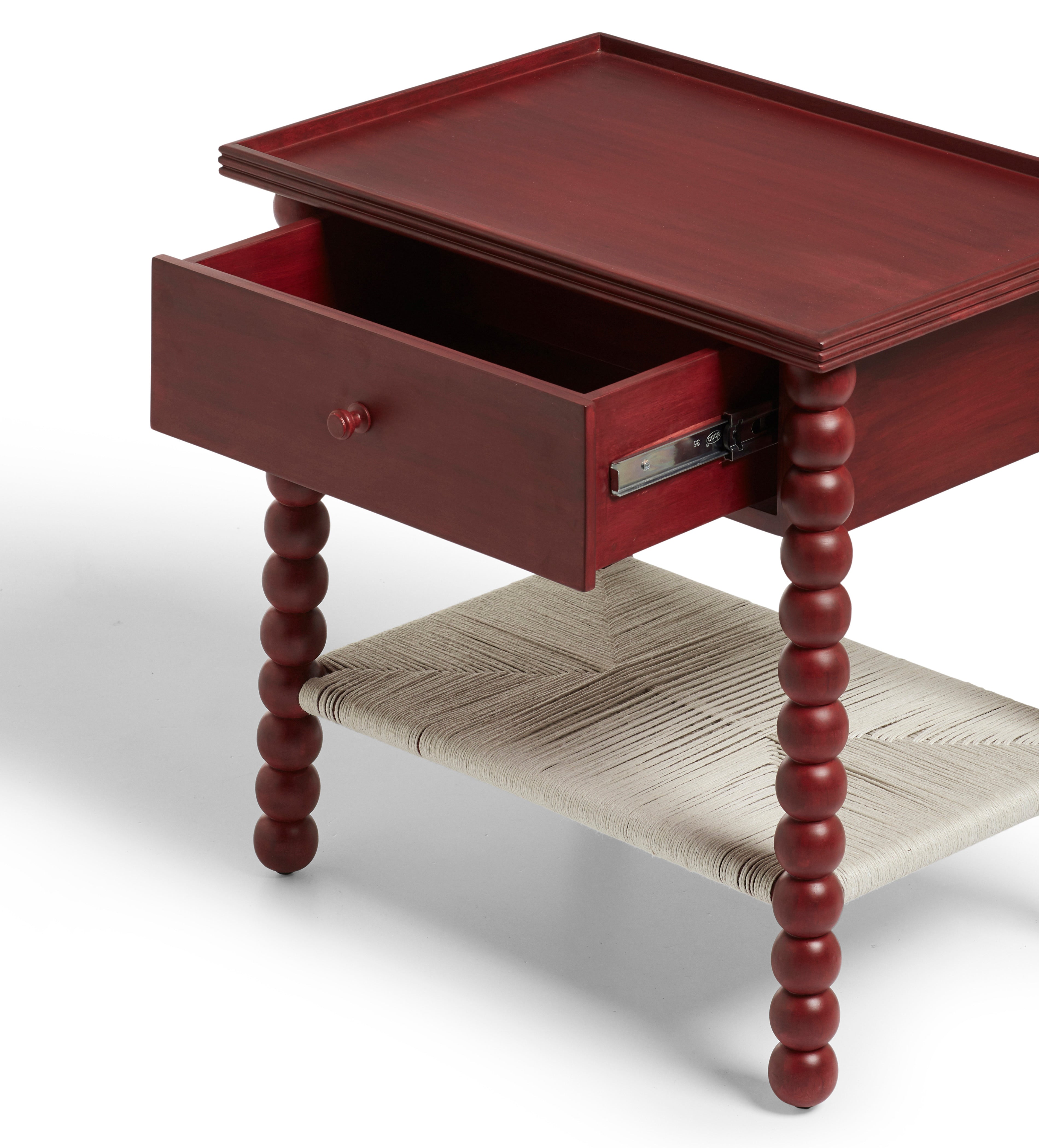 Flectus Side Table - Brushed Red | OKA