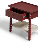 Flectus Side Table - Brushed Red